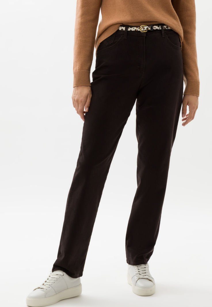 RAPHAELA CORRY Style 5-Pocket-Hose by dunkelbraun BRAX