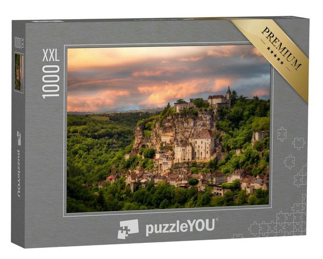 puzzleYOU Puzzle Rocamadour: berühmter Pilgerort in Frankreich, 1000 Puzzleteile, puzzleYOU-Kollektionen Frankreich