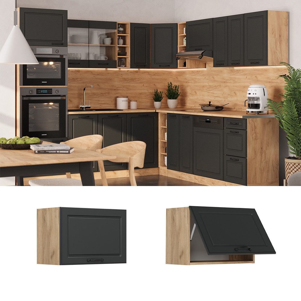 Vicco Hängeschrank R-Line, Anthrazit Landhaus/Goldkraft Eiche, günstig online kaufen