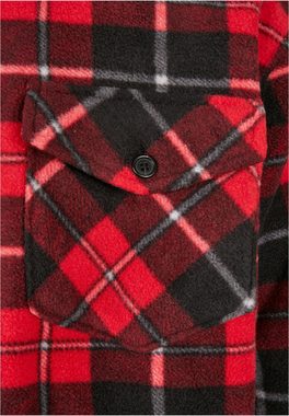 URBAN CLASSICS Allwetterjacke Urban Classics Herren Plaid Teddy Lined Shirt Jacket (1-St)