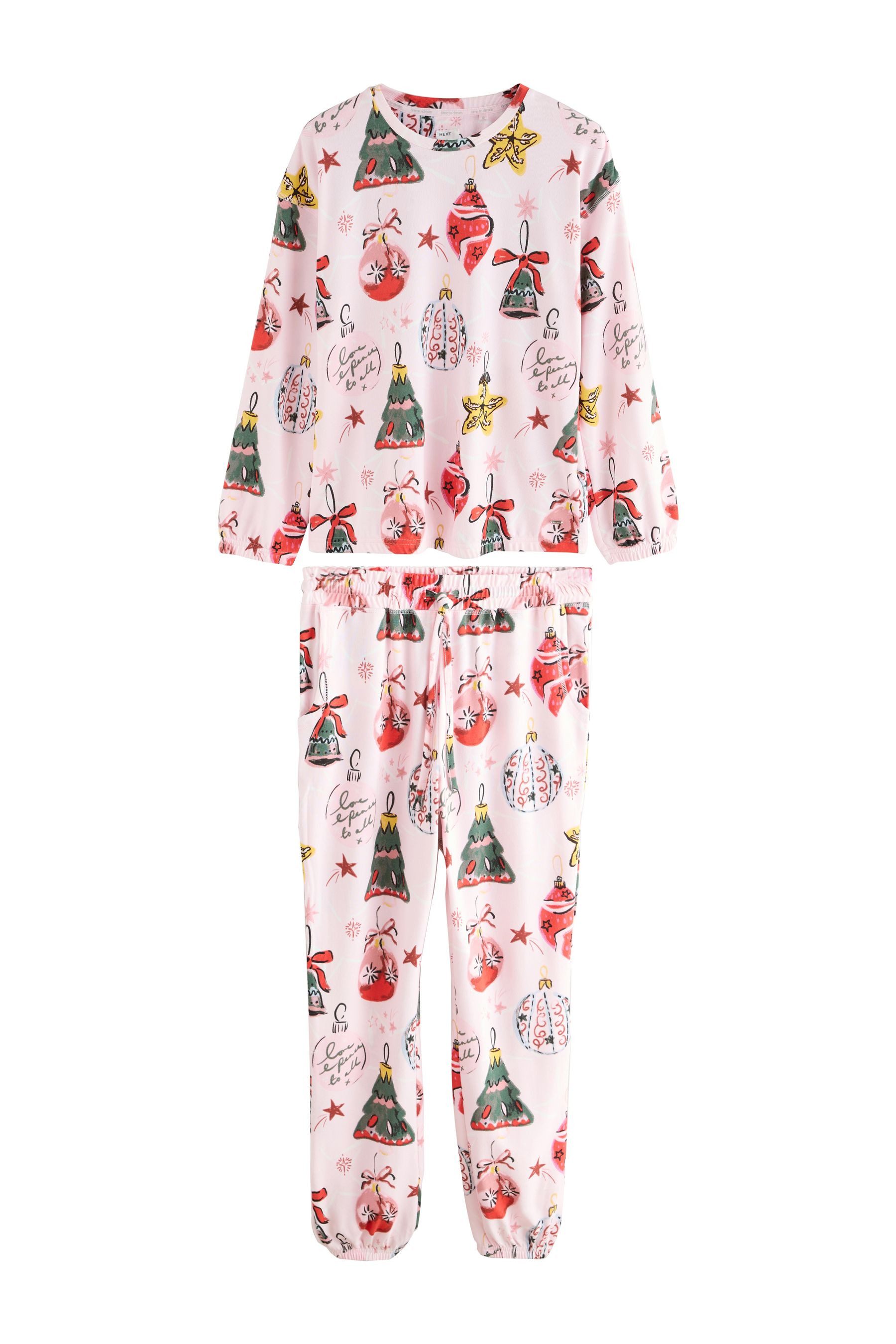 Pyjama Weicher, langärmeliger Schlafanzug