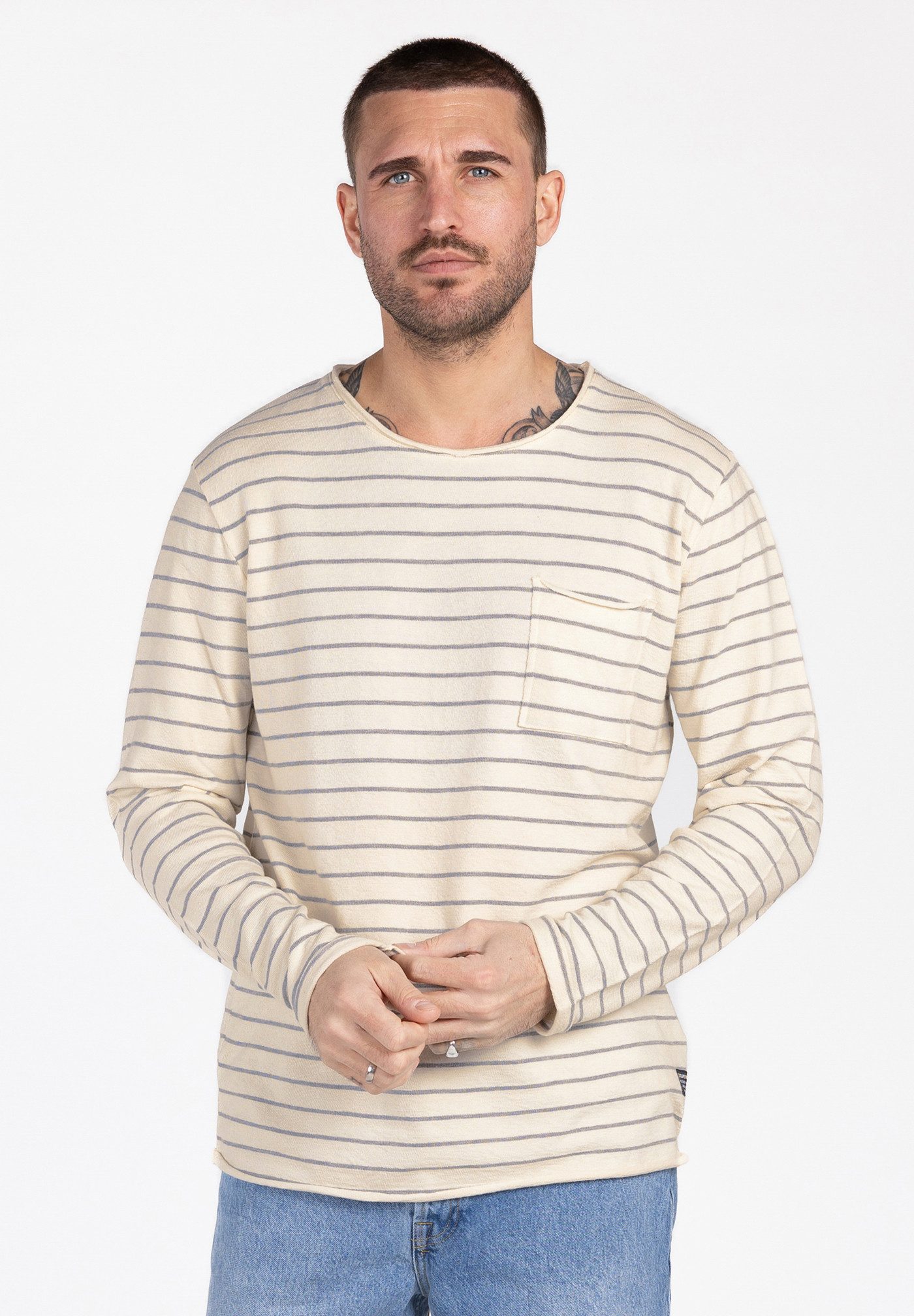 Key Largo Longsleeve MSW KLBRUNO round ringel (1er)