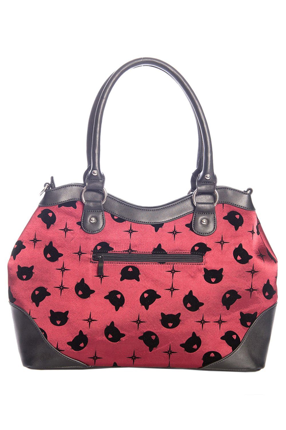 Banned Schultertasche Lunar Sisters Rot, Verstellbarer Schultergurt