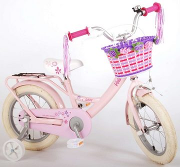 TPFSports Kinderfahrrad Volare Ashley 14 Zoll mit Rücktritt + Handbremse, 1 Gang, (Mädchen Fahrrad - Rutschfeste Sicherheitsgriffe), Kinder Fahrrad 14 Zoll mit Stützräder Laufrad Mädchen Kinderrad