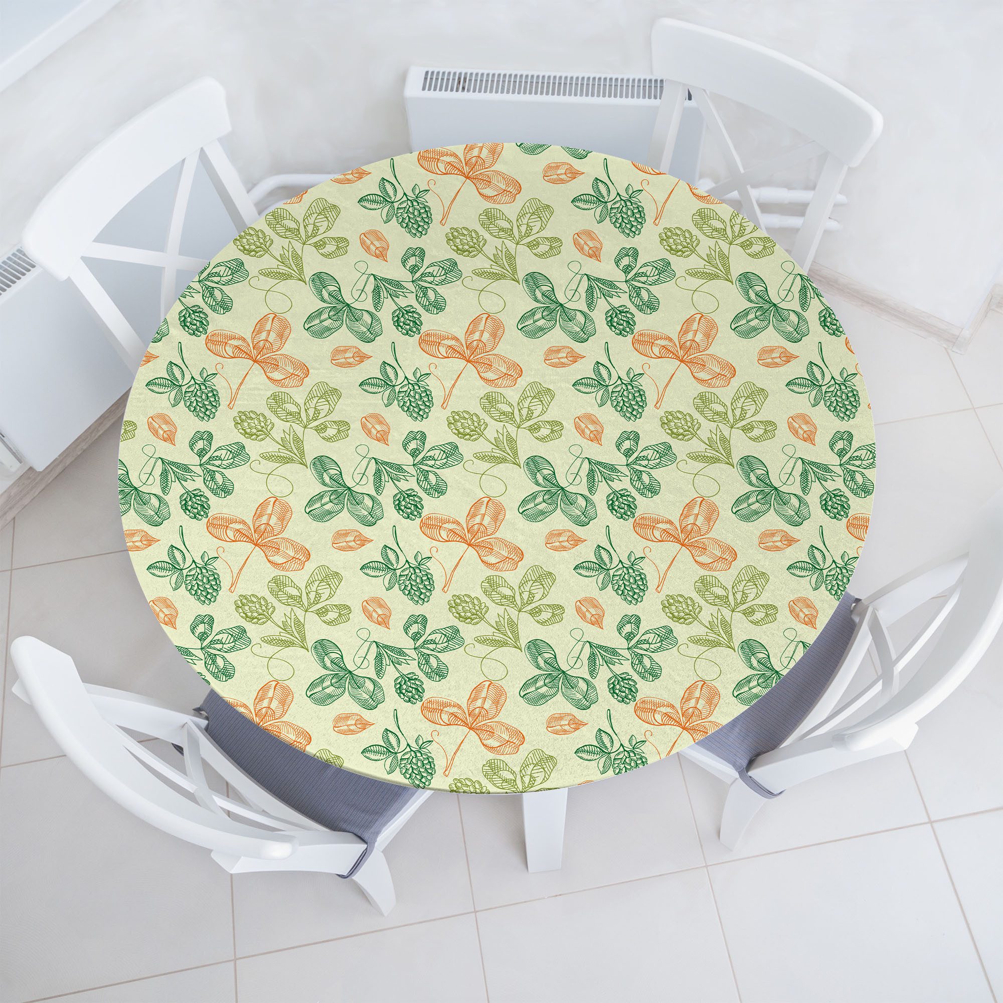 Tischdecke Rundum-elastische Stofftischdecke