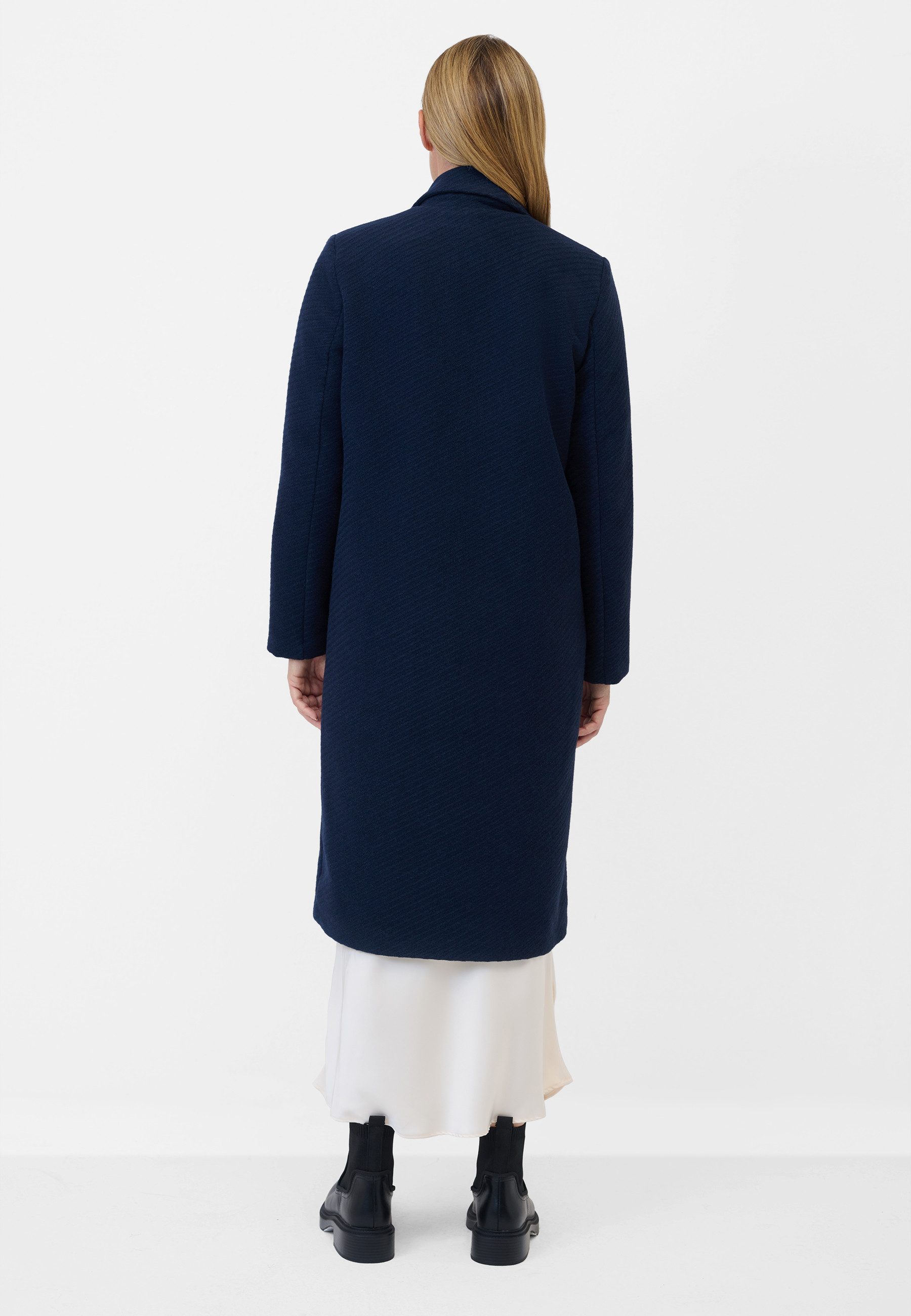 RICANO Langmantel Adelina klassischer Damen Mantel mit Reverskragen