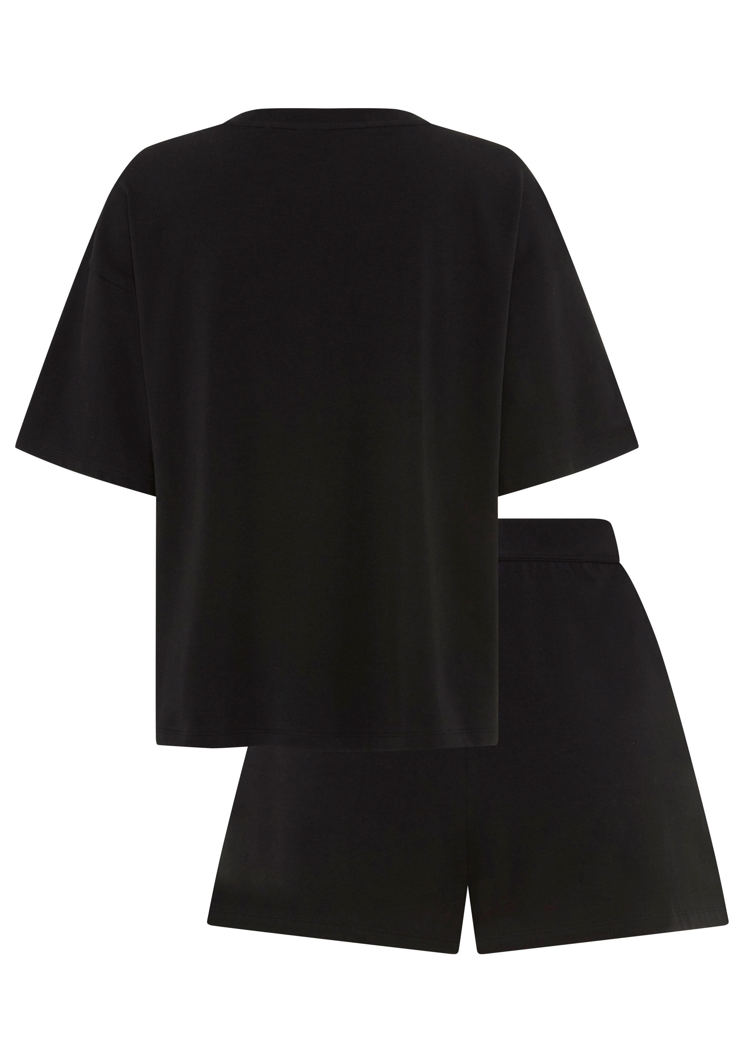 HUGO Shorty NITE aus Stretch-Baumwolle und Logoprint