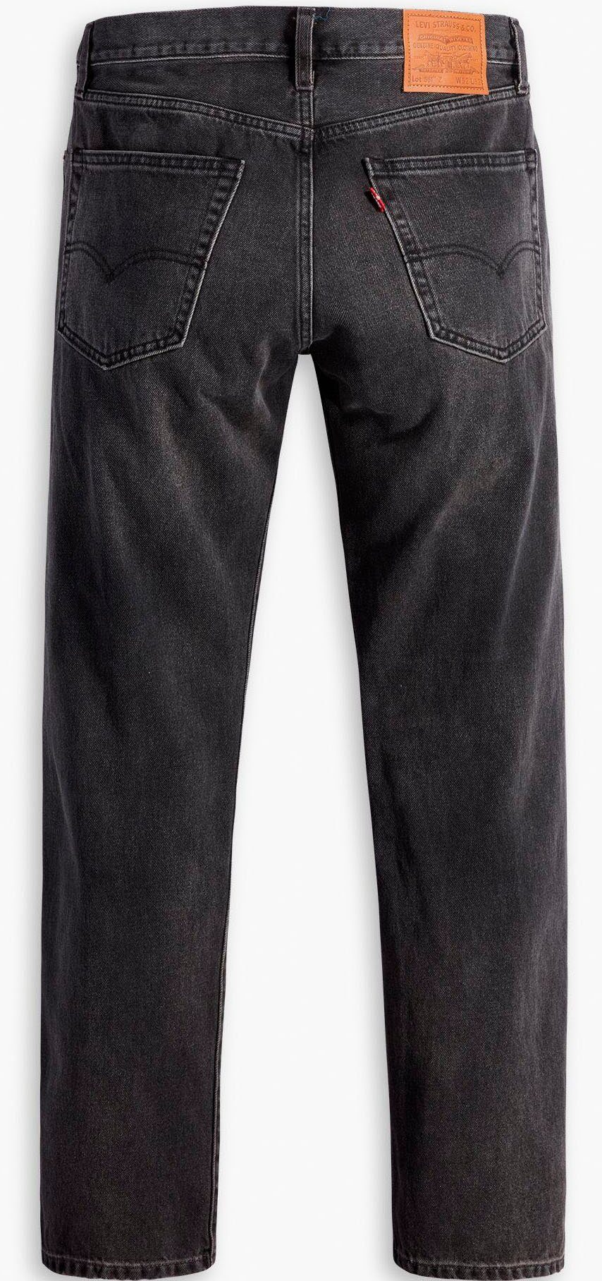 Straight-Jeans AUTHENTIC 551Z Levi's® Lederbadge mit impressions midnight