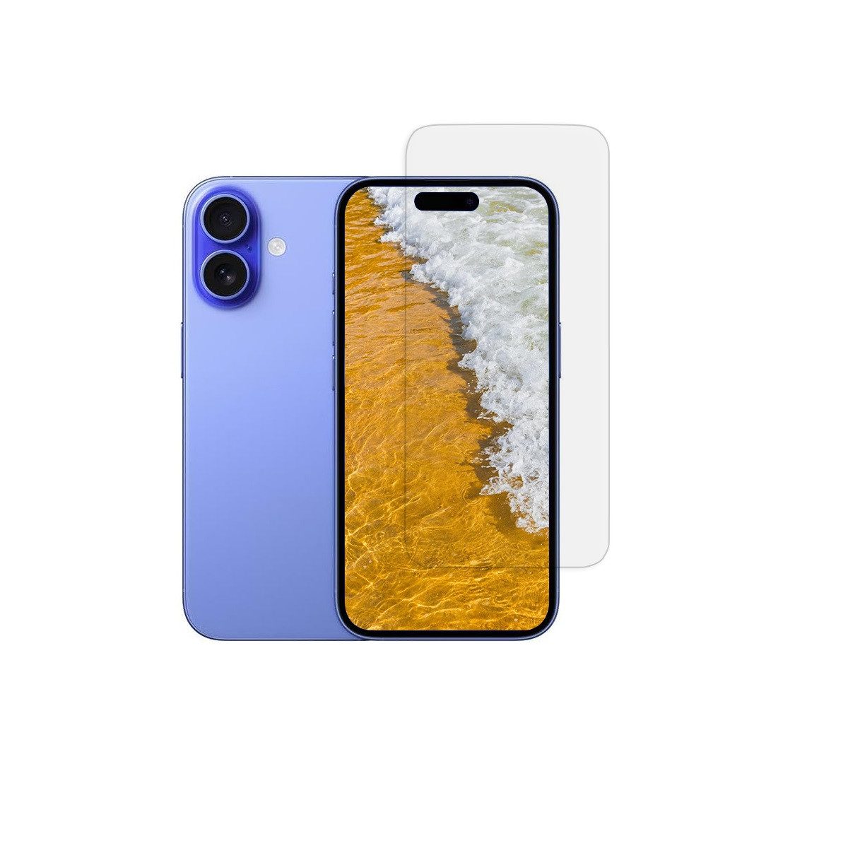 Ventarent Displayschutzglas Schutzfolie 2x Panzerfolie für Apple iPhone 16, Displayschutzfolie, Schutzfolie, Bildschirmschutz, kratz- & stoßfest