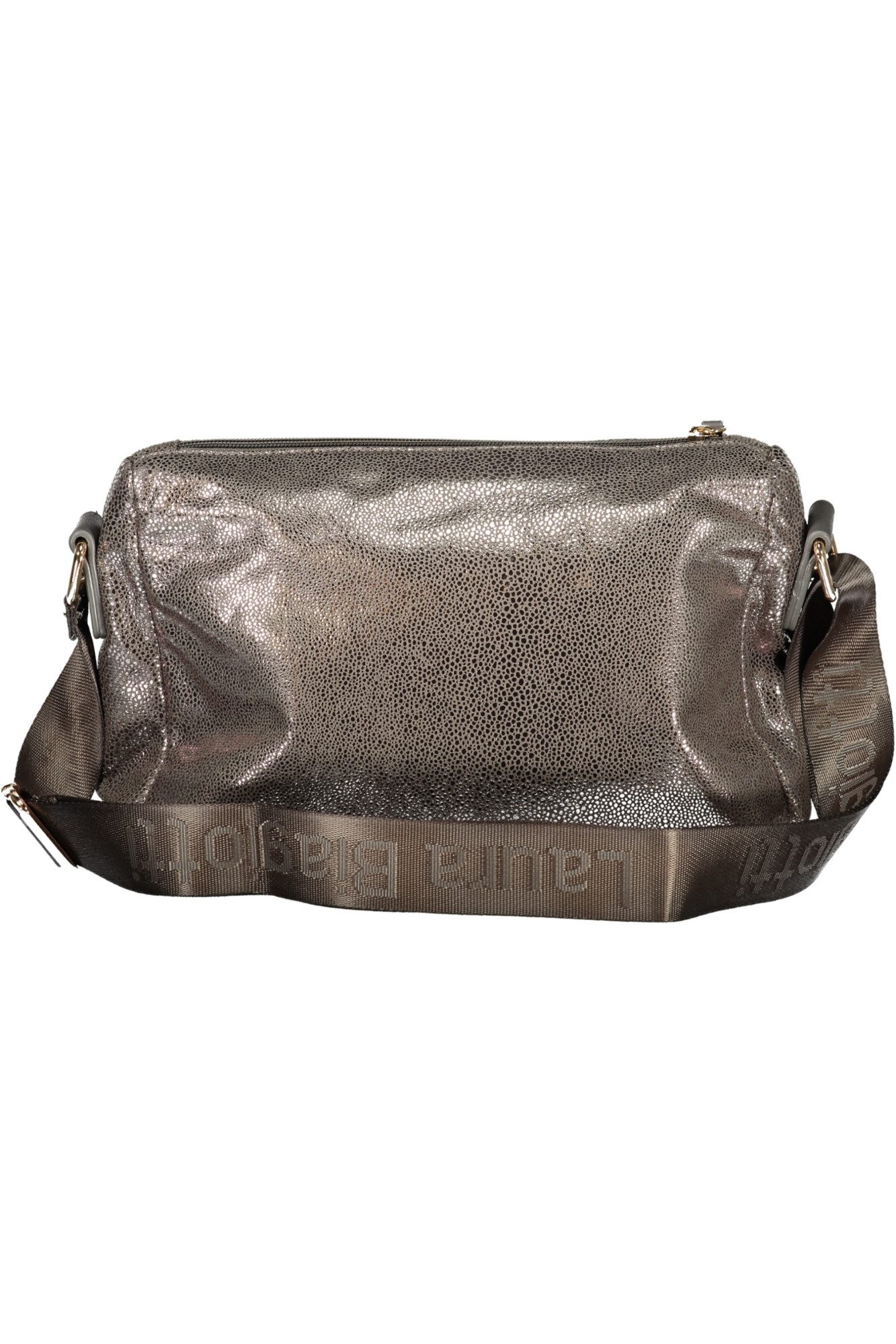 Laura Biagiotti Umhängetasche, Graue Damenschultertasche mit verstellbarem Gurt & vielen Fächern
