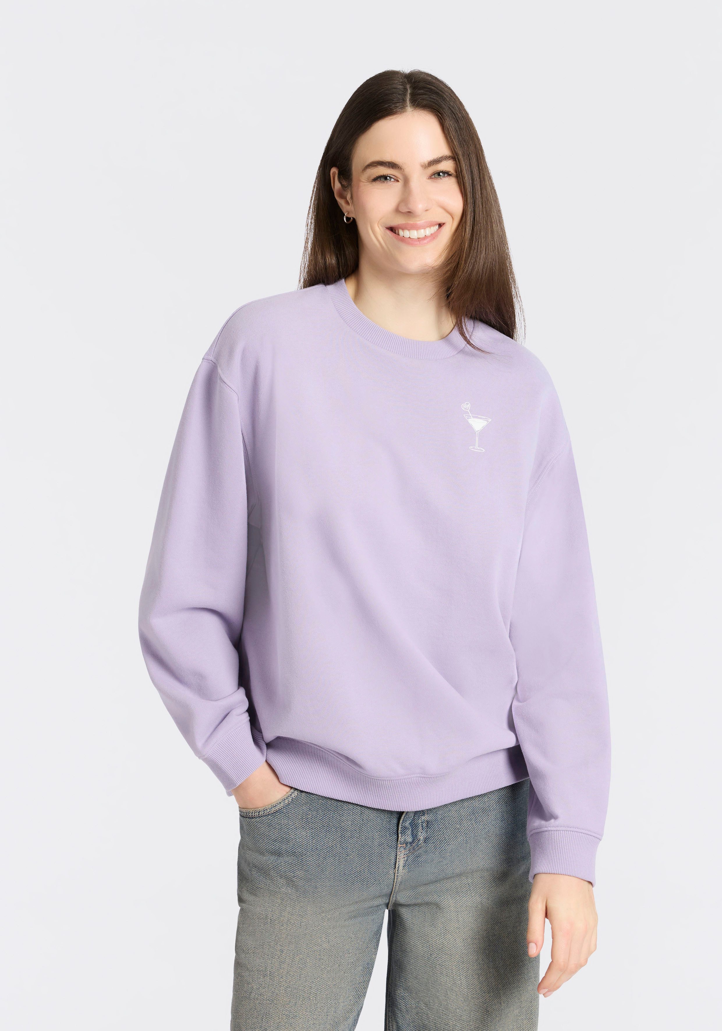 HUGO Blue Sweatshirt Classic Crew mit großem Rückenprint günstig online kaufen