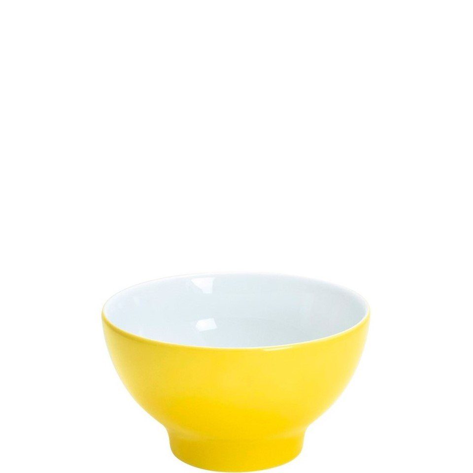 Kahla Müslischüssel Pronto Colore 14 cm, Porzellan, Made in Germany sunny yellow