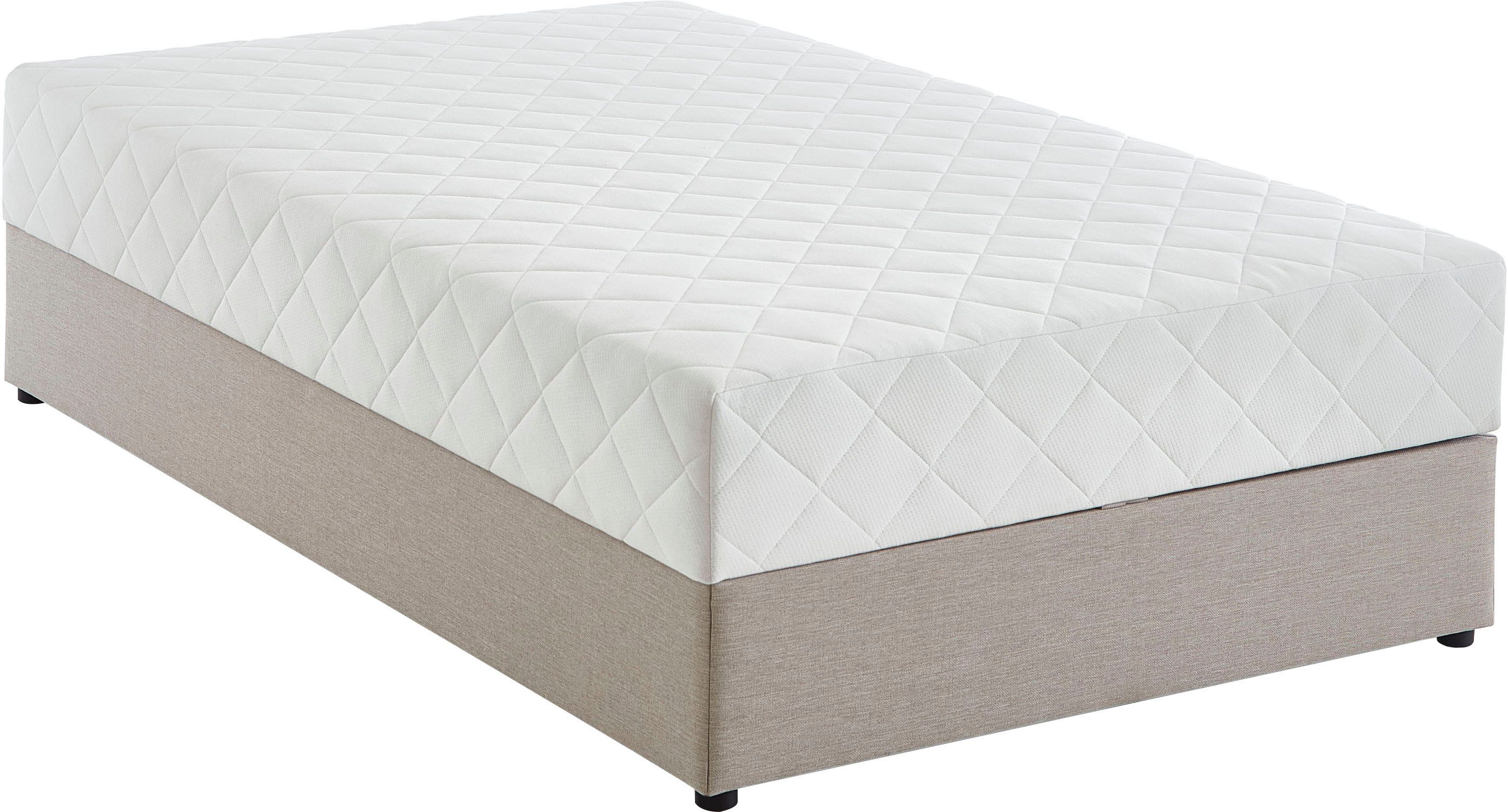ATLANTIC home collection Boxbett BELINA, mit Taschenfederkernmatratze und geräumigem Bettkasten