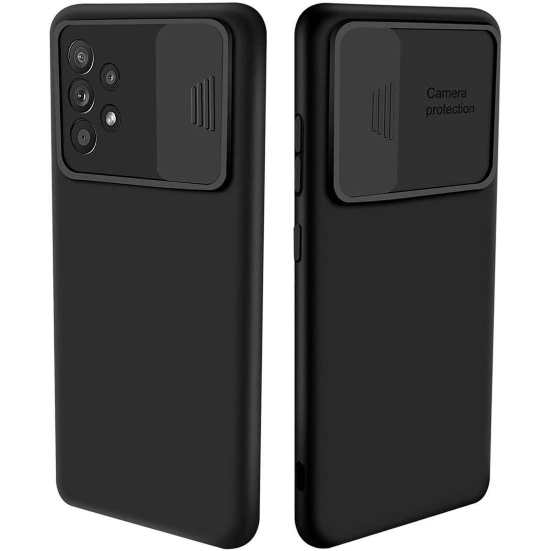 cofi1453 Handyhülle CamShield SilikonCover Kompatibel mit Samsung Galaxy A72, Cover Schutzhülle