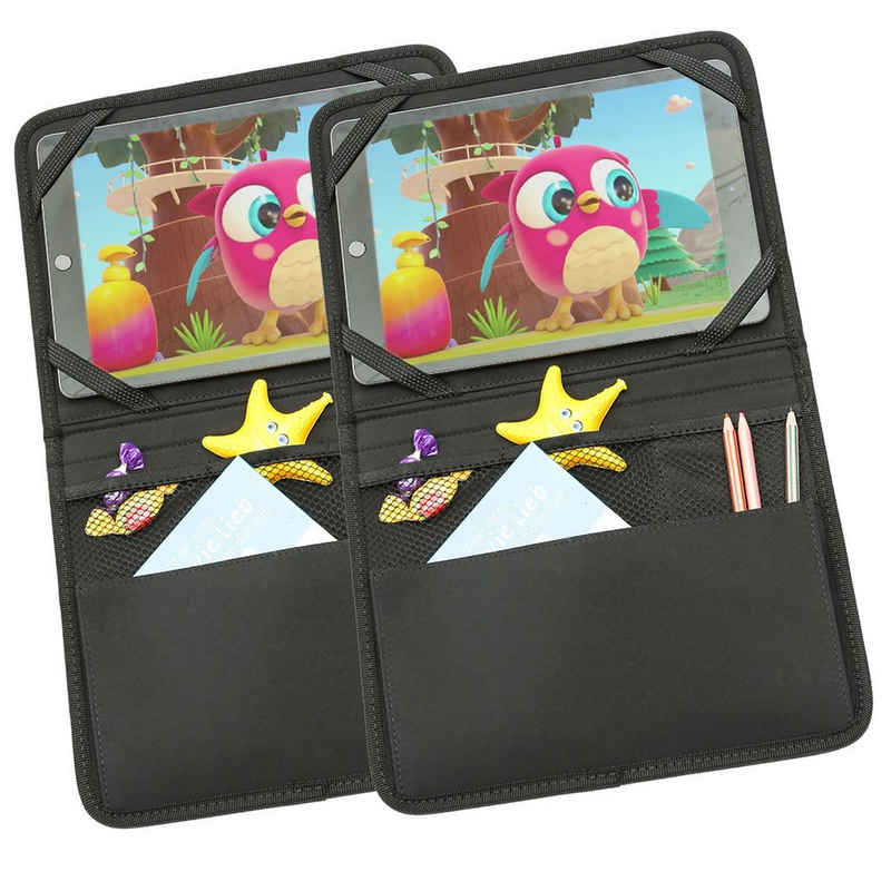 GORANDO Rücksitzorganizer Auto-Rückenlehnentasche Tablet Organizer für Auto Rücksitz 2 Stück (2-tlg)