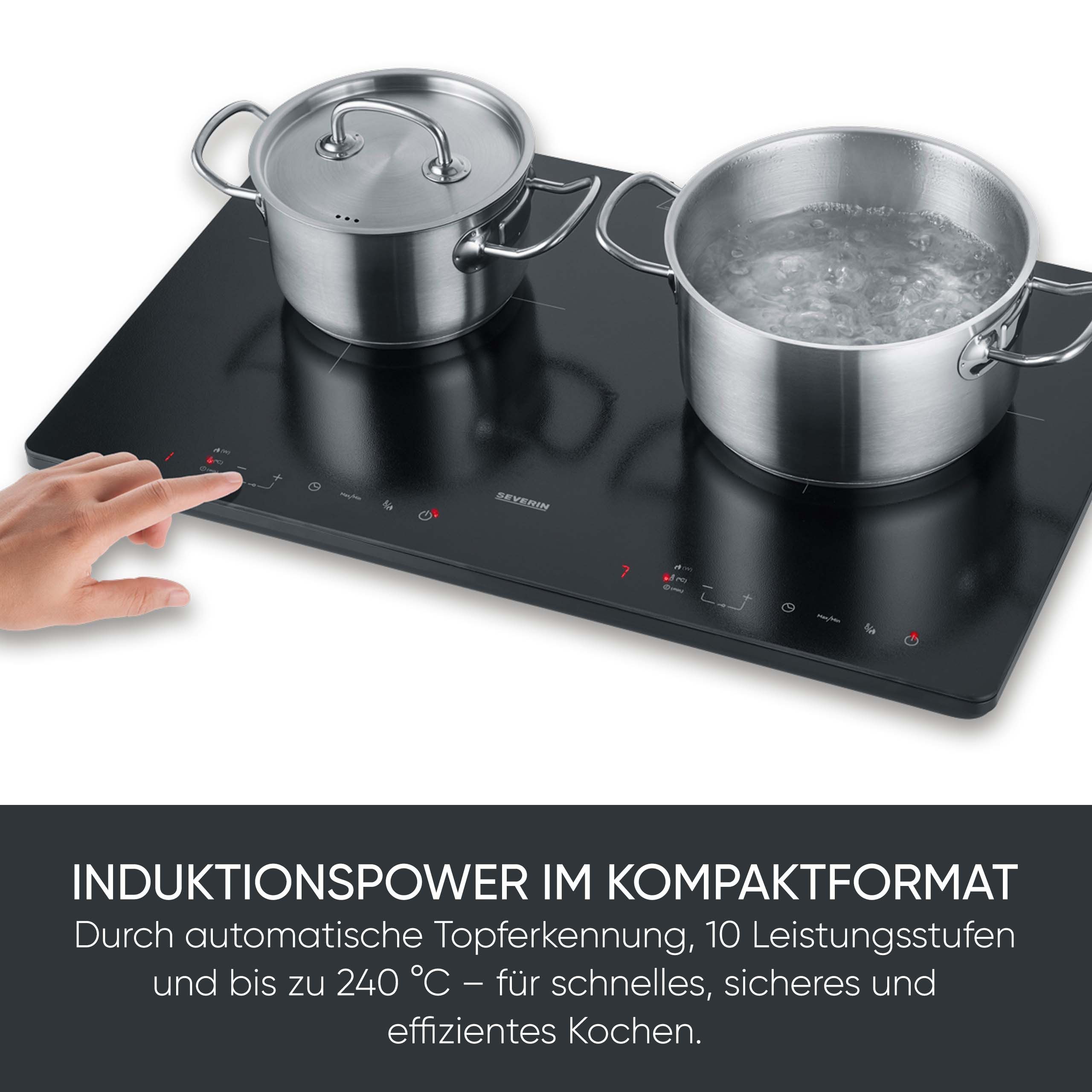 Severin Doppel-Induktionskochplatte DK 1033