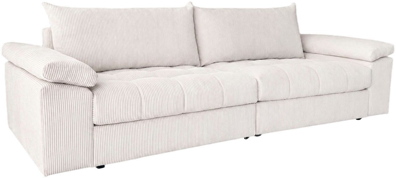 OTTO home Big-Sofa Soft&Cosy Pik XXL, B: 303 cm, Mega Sofa in Cord, Lounge-Komfort mit edler Sitzsteppung, Federkern – Bild 2 von 5