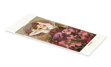 Posterlounge Poster Alfons Mucha, The Precious Stones - Amethyst, Wohnzimmer Malerei
