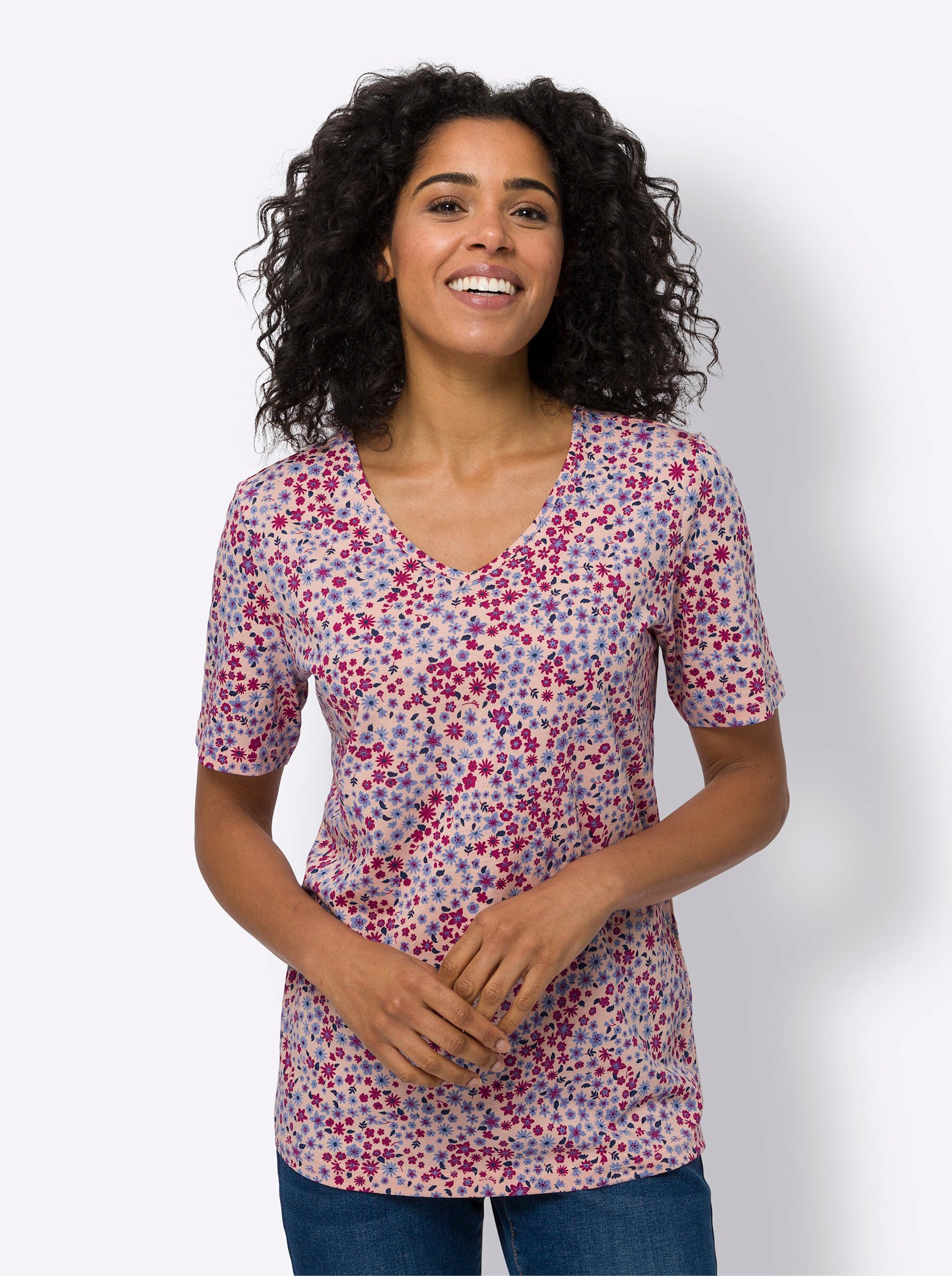 Sieh an! T-Shirt V-Shirt Kurzarm günstig online kaufen