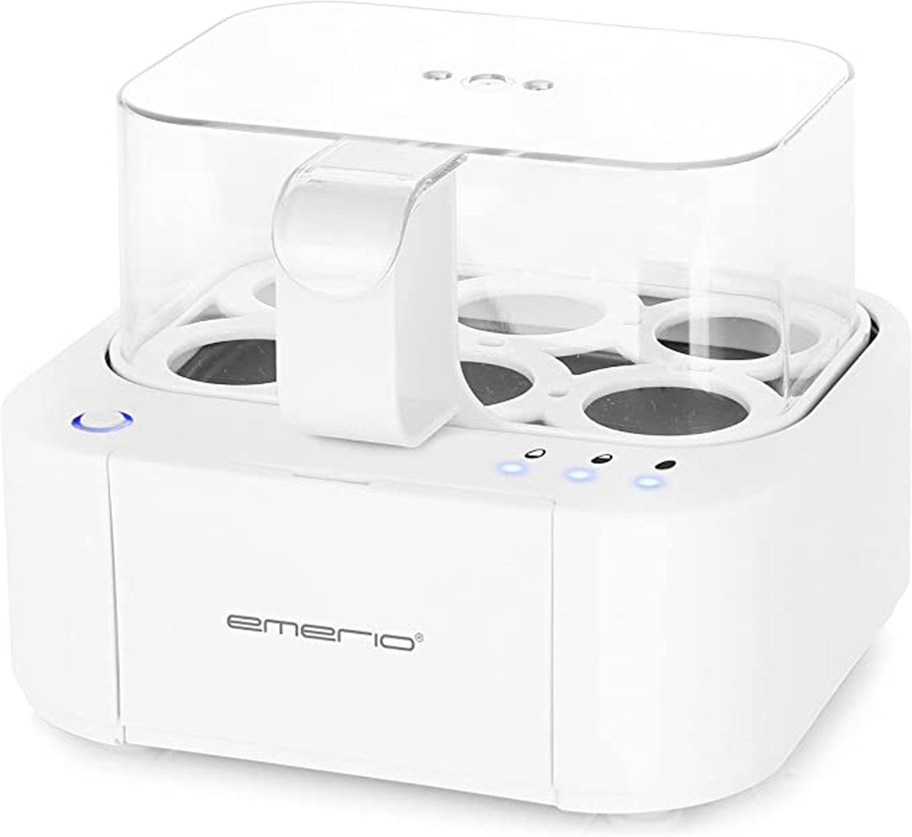Emerio Eierkocher EB-115560.14 mit Sprachausgabe in 6 Sprachen (DE EN FR ES IT PL), Anzahl Eier: 6 St., 400 W