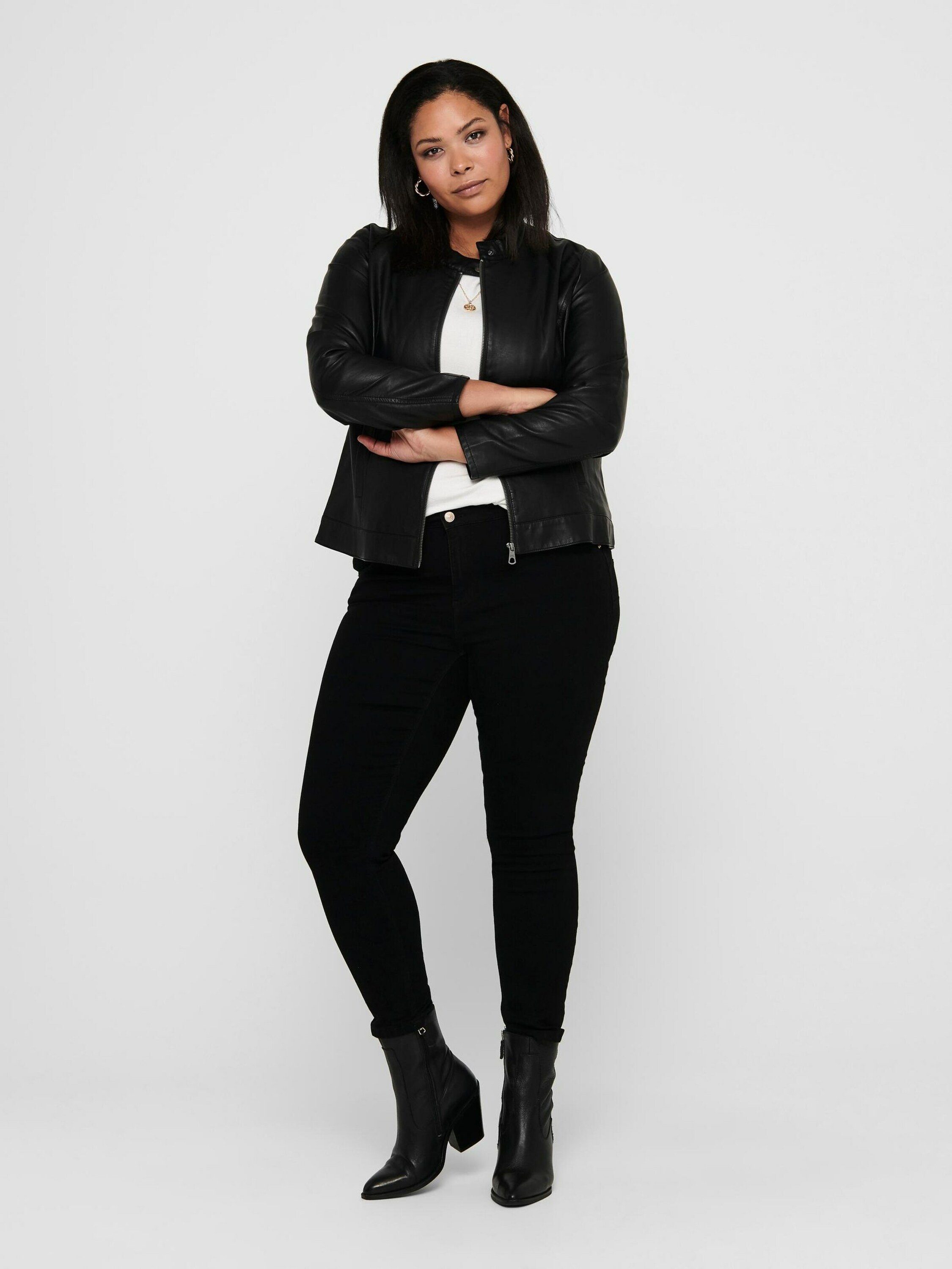 ONLY CARMAKOMA Lederjacke Robber (1-St) günstig online kaufen