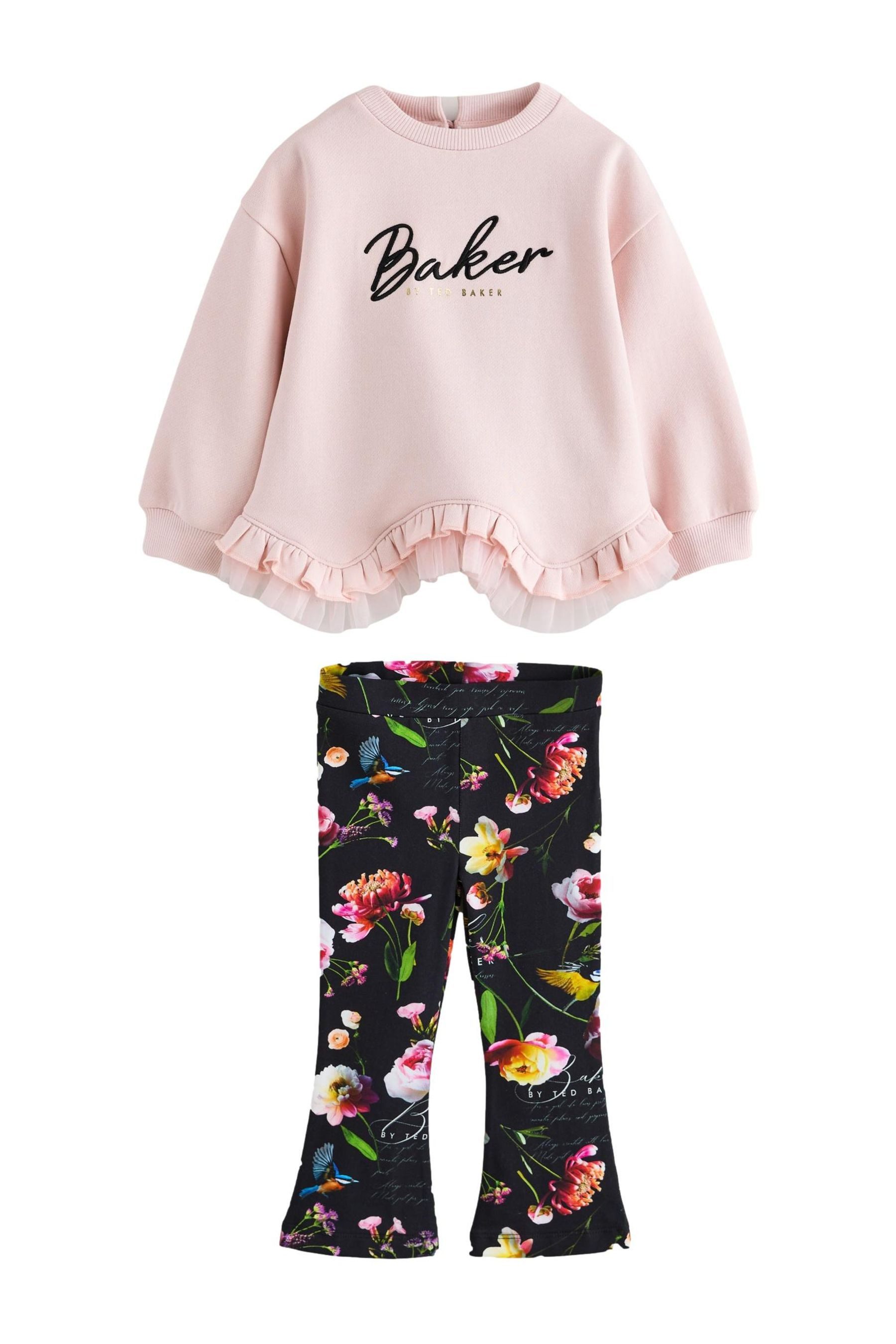 Baker by Ted Baker Top & Leggings Baker by Ted Baker Sweatshirt & Schlagleggings (2-tlg)