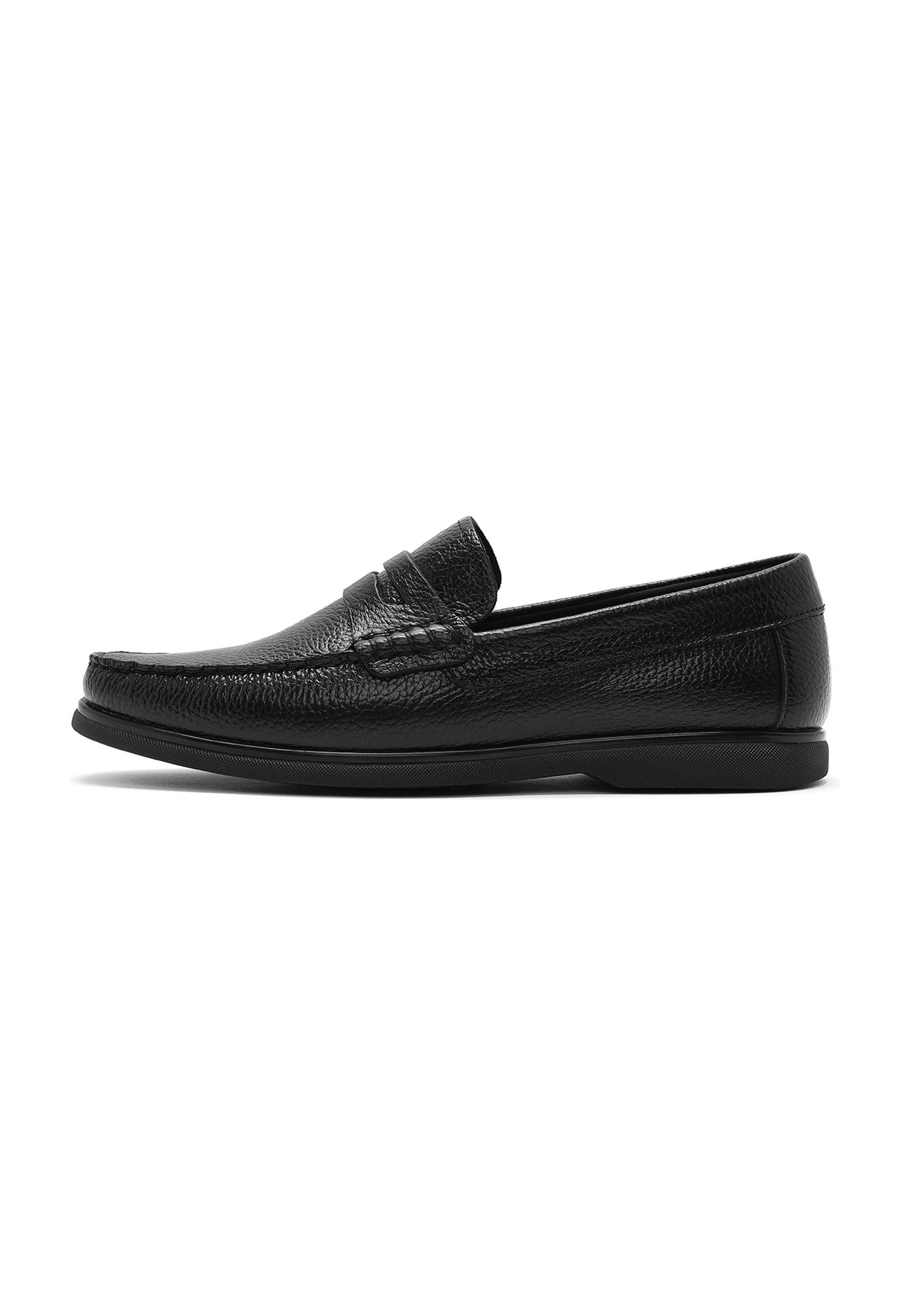 Derimod Lässige Loafer aus Leder Loafer Echtes Leder, Lederfutter, Gummisohle, Slip-On Design
