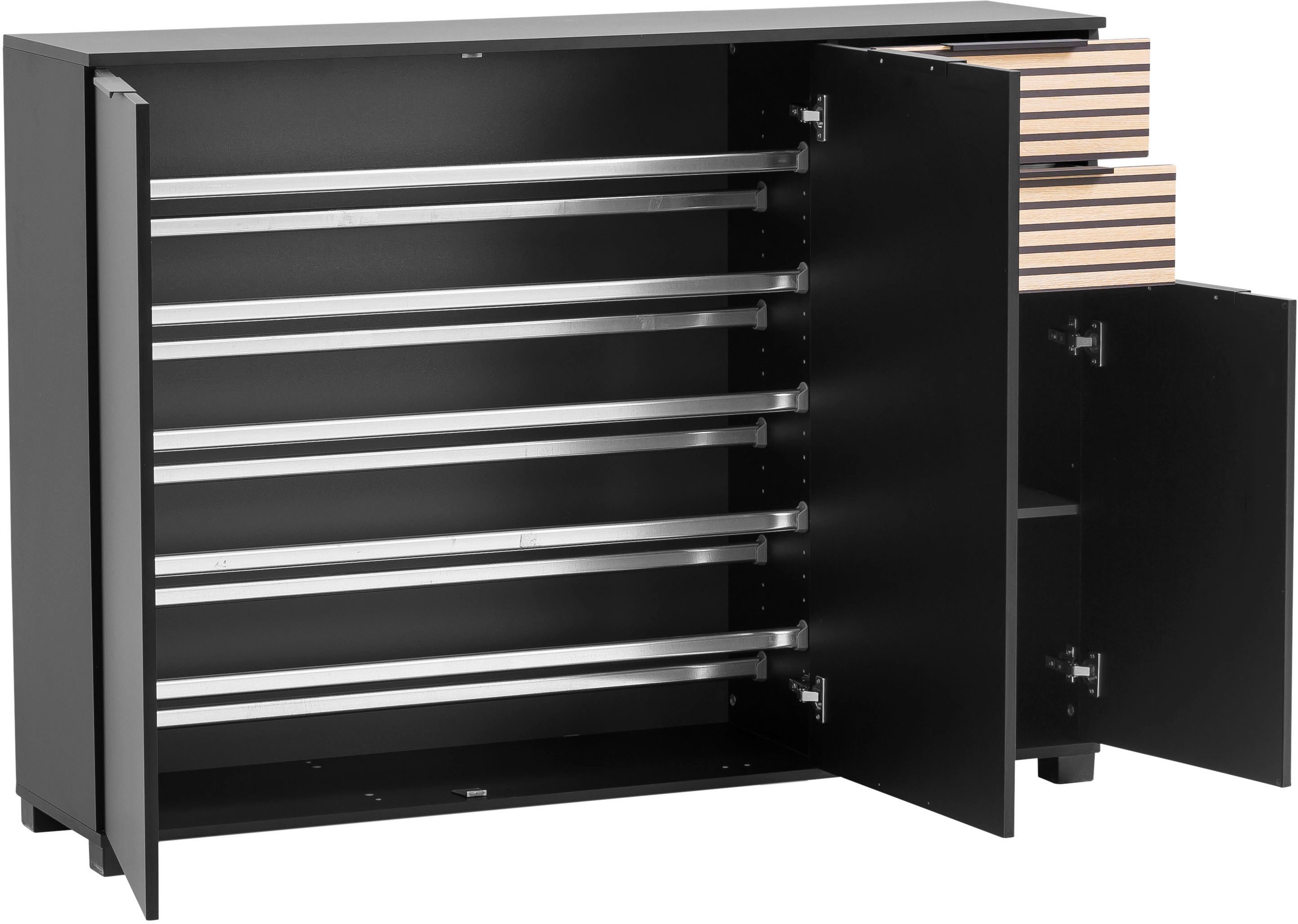 Schildmeyer Schuhschrank Alexa, Schuhschrank, Made in Germany, B: 141,9 cm Solide Verarbeitung - Dieses Produkt ist in Deutschland gefertigt