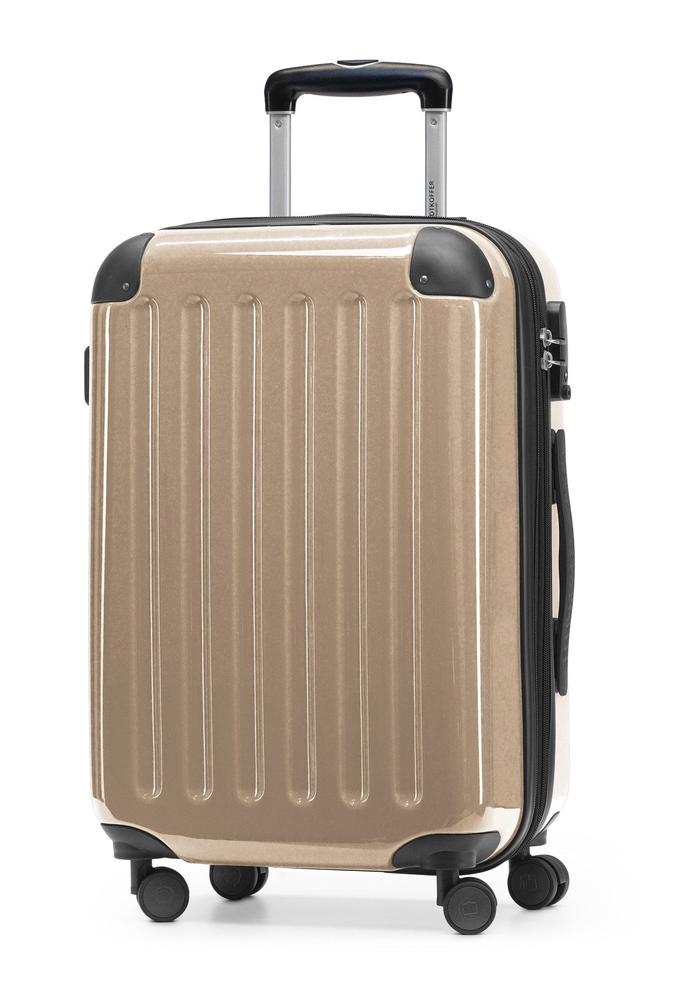 Hauptstadtkoffer Handgepäckkoffer, 4 Rollen, Handgepäck Koffer Trolley, TSA, 55 cm, 42 L