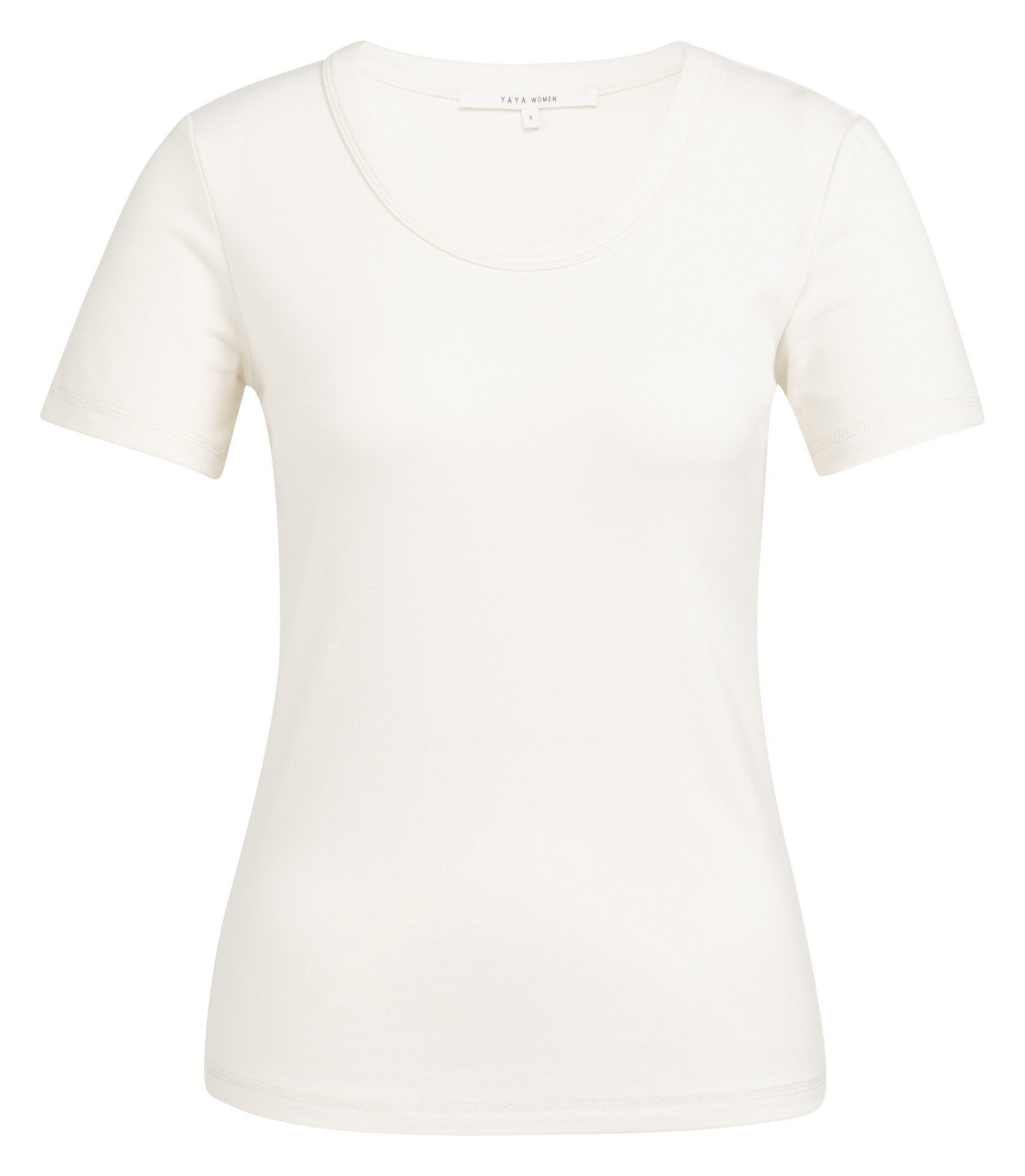 YAYA T-Shirt T-Shirt mit Rundhalsausschnitt