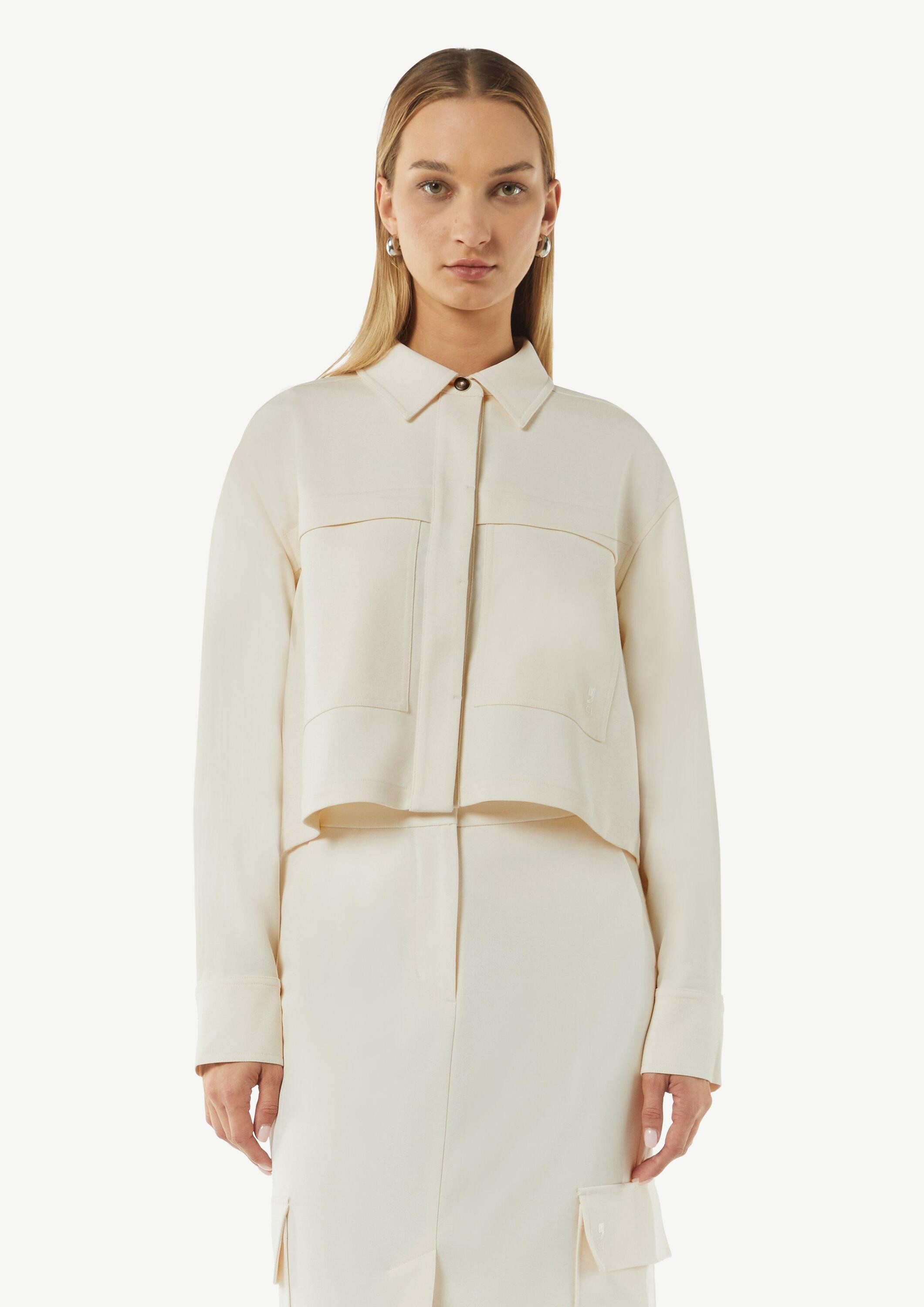 comma Funktionsjacke Indoor-Jacke Kurze Jacke mit aufgesetzten Taschen