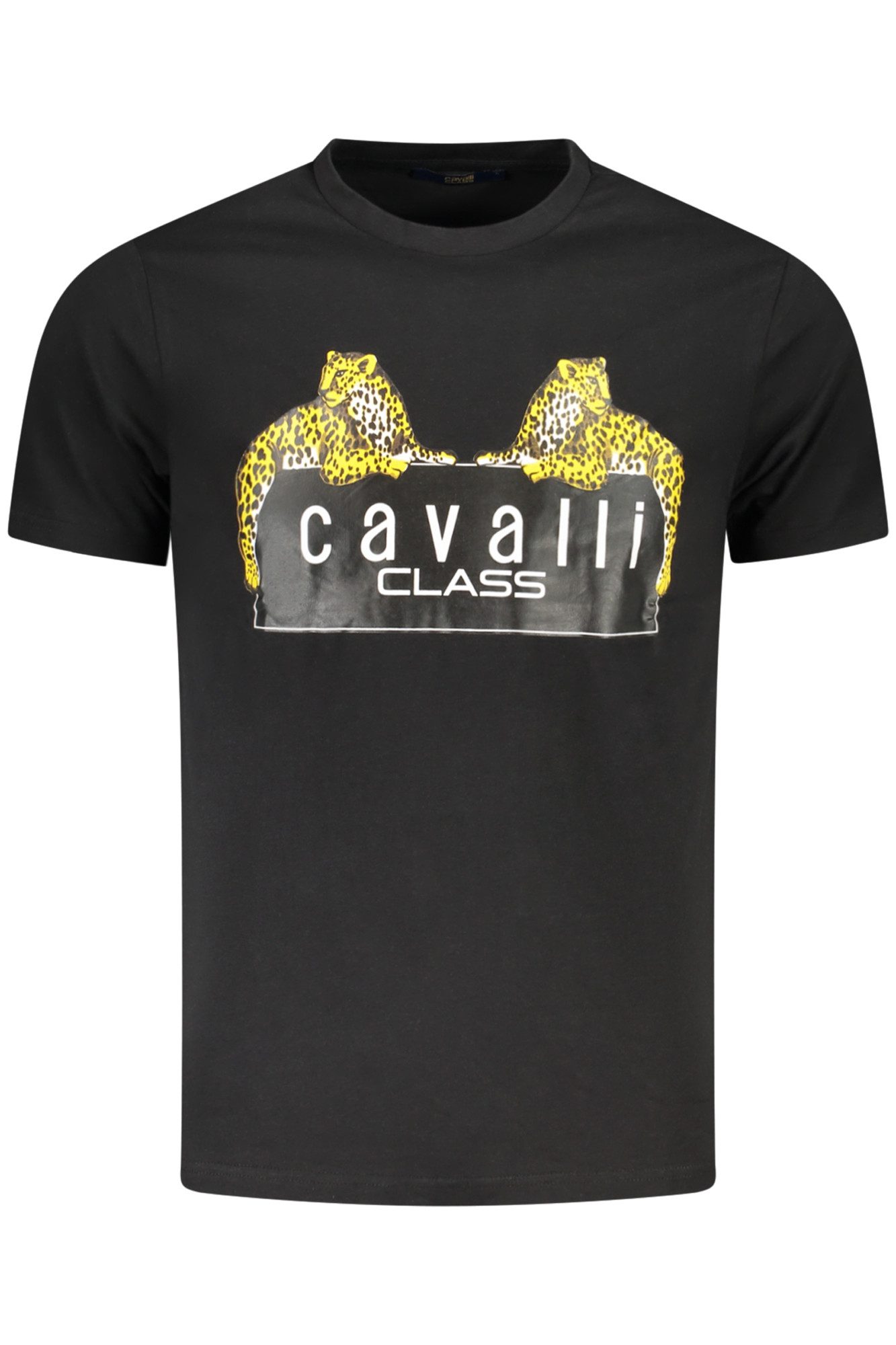 Cavalli Class T-Shirt Stylisches Herren Kurzarm T-Shirt in Schwarz mit