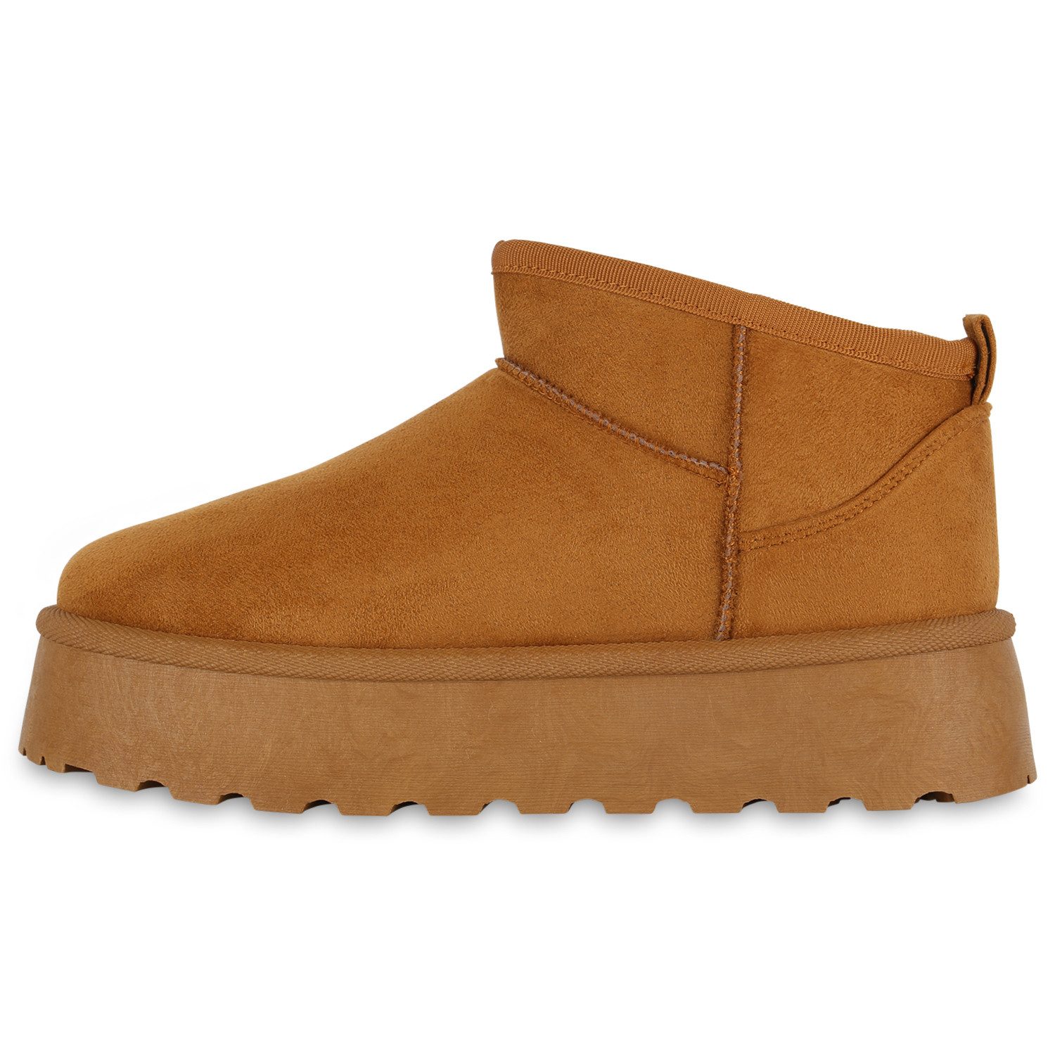 VAN HILL 840622 Plateaustiefelette Damen Stiefeletten Aurora Trendy Plateau Boots warm gefüttert – Bild 3 von 4