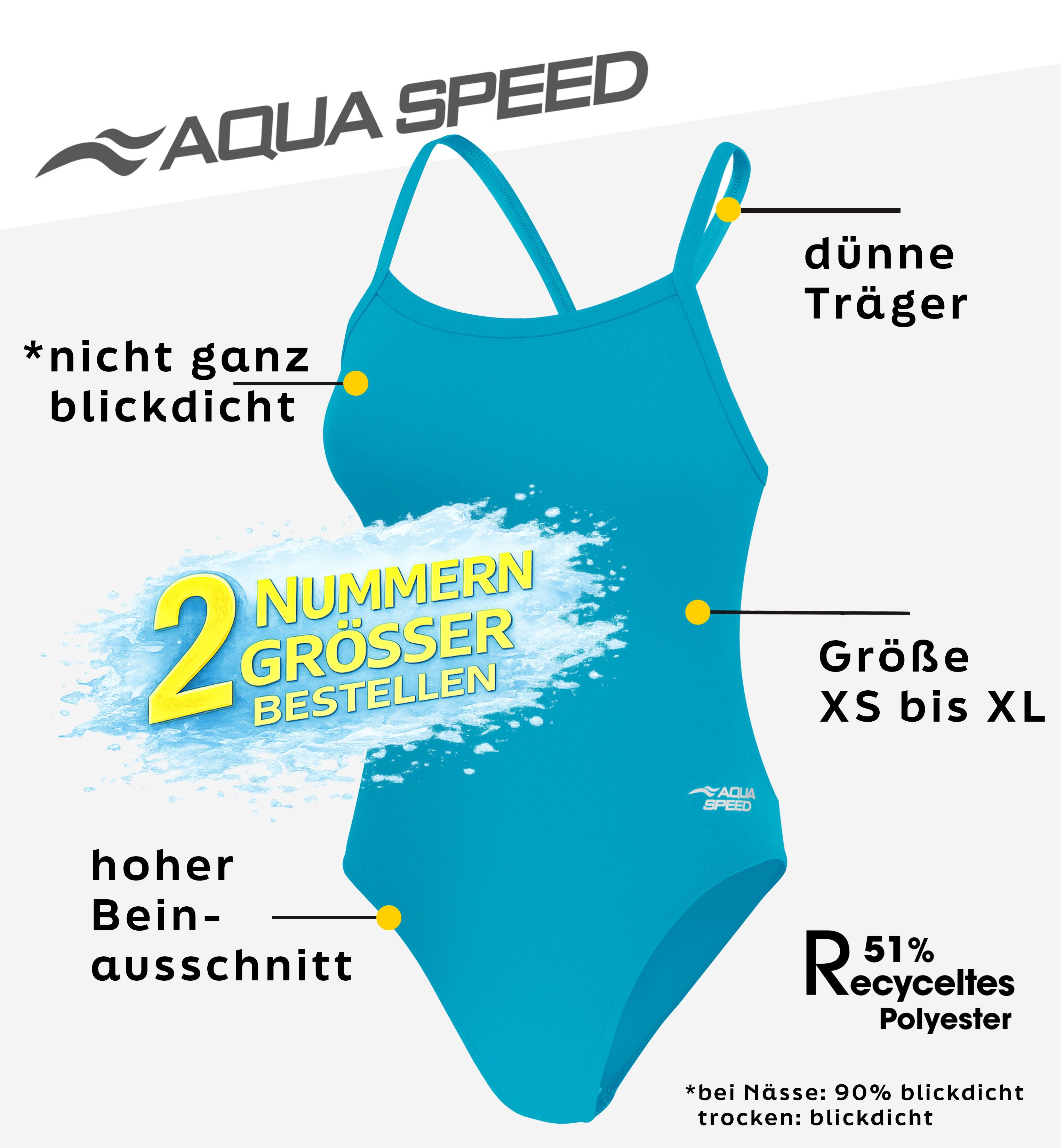 Aqua Speed Badeanzug ANA Badeanzug für SchwimmerInnen - sportlich & jugendl günstig online kaufen