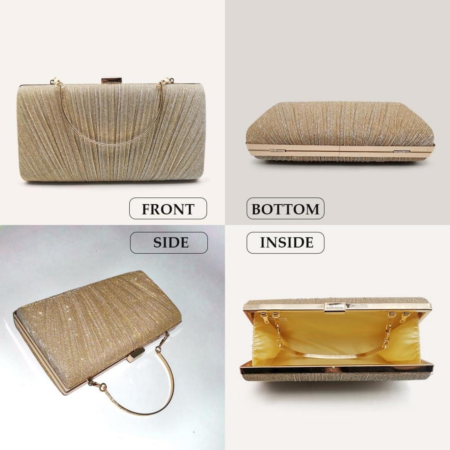 LuxusKollektion Abendtasche Damen Clutch Glitzer Abendtasche günstig online kaufen