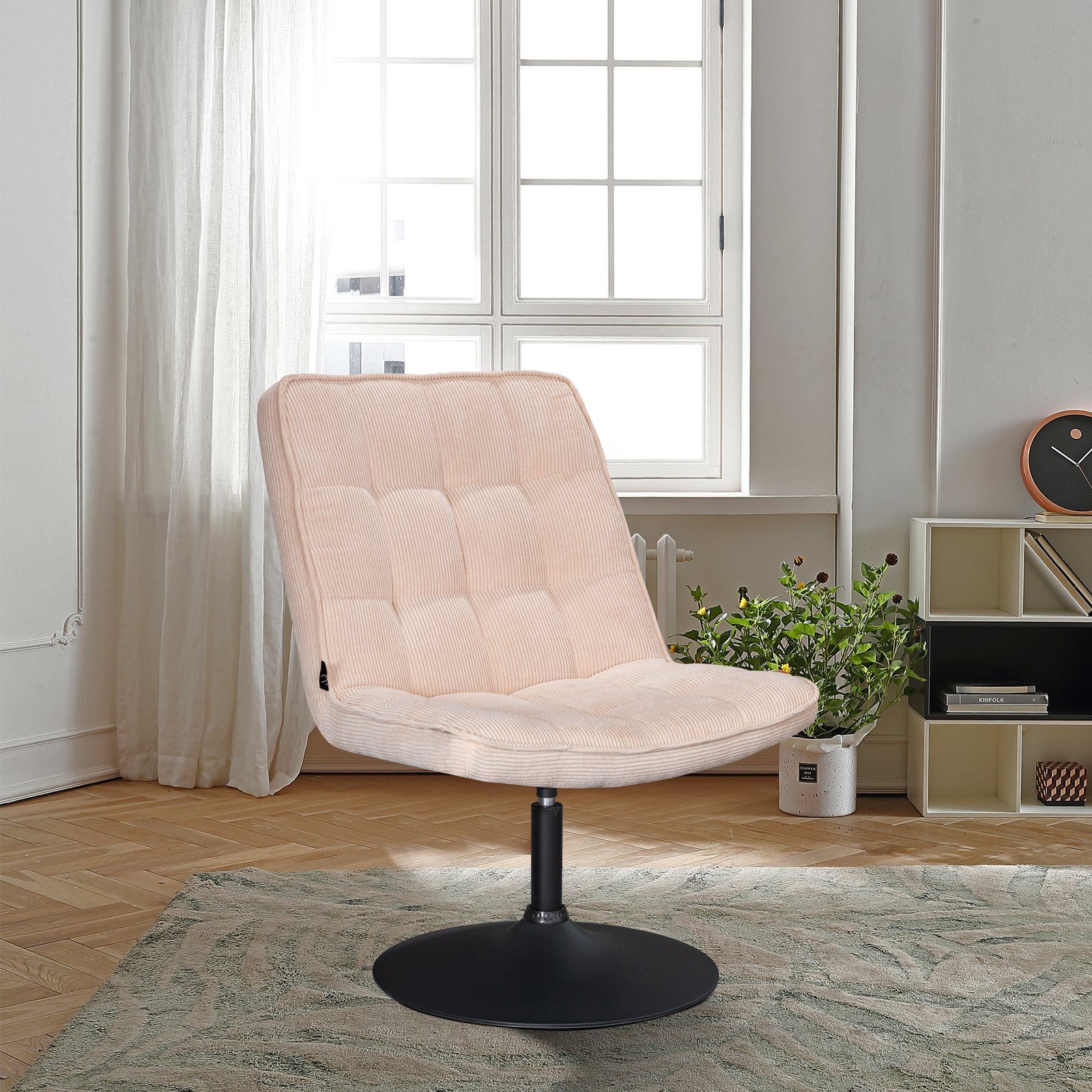SVITA Loungesessel HENRY, Cord Design,360° drehbar,Bequem,Belastbar,Stabile günstig online kaufen