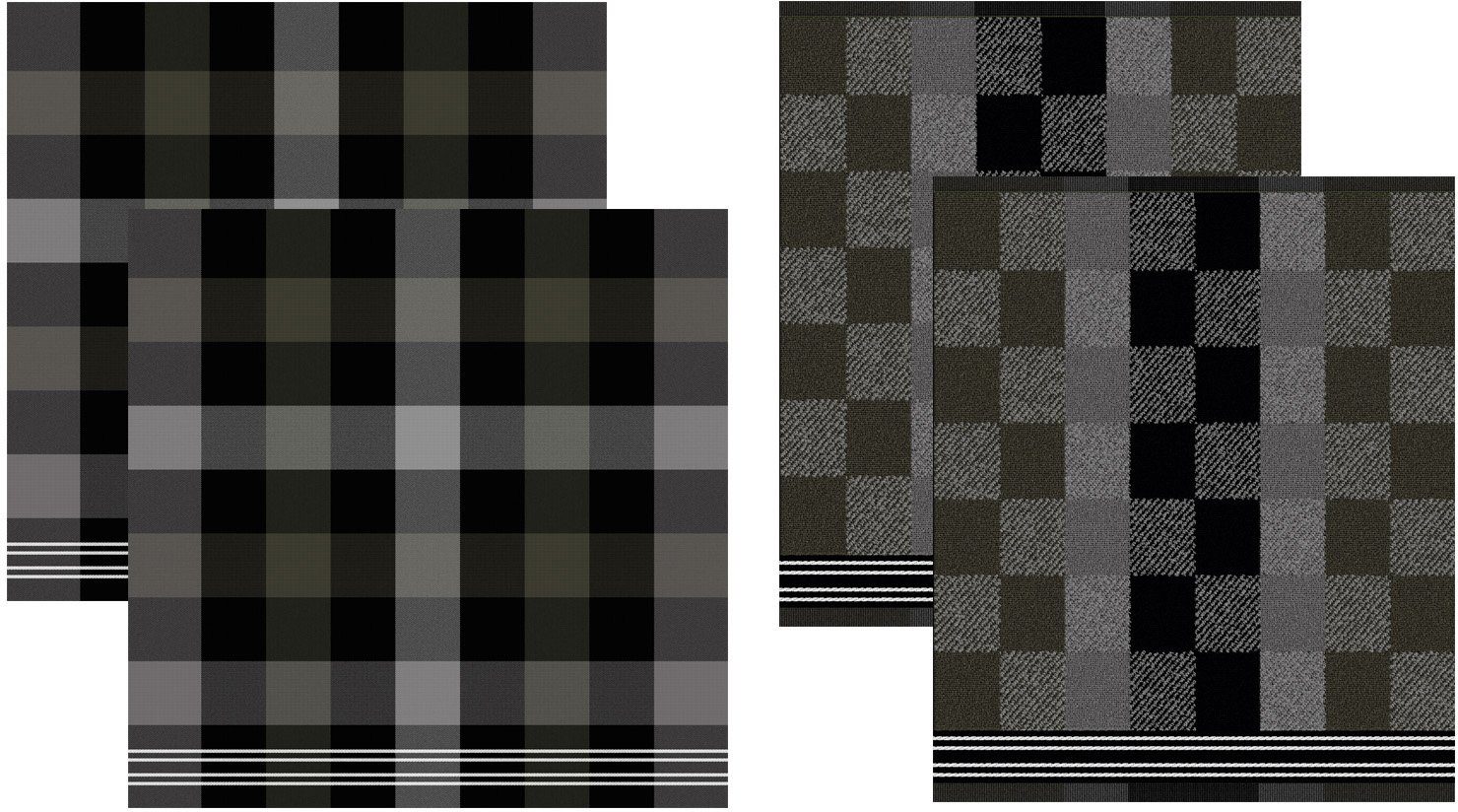 DDDDD Geschirrtuch Feller, (Set, 4-tlg., Combi-Set: bestehend aus 2x Küchen günstig online kaufen