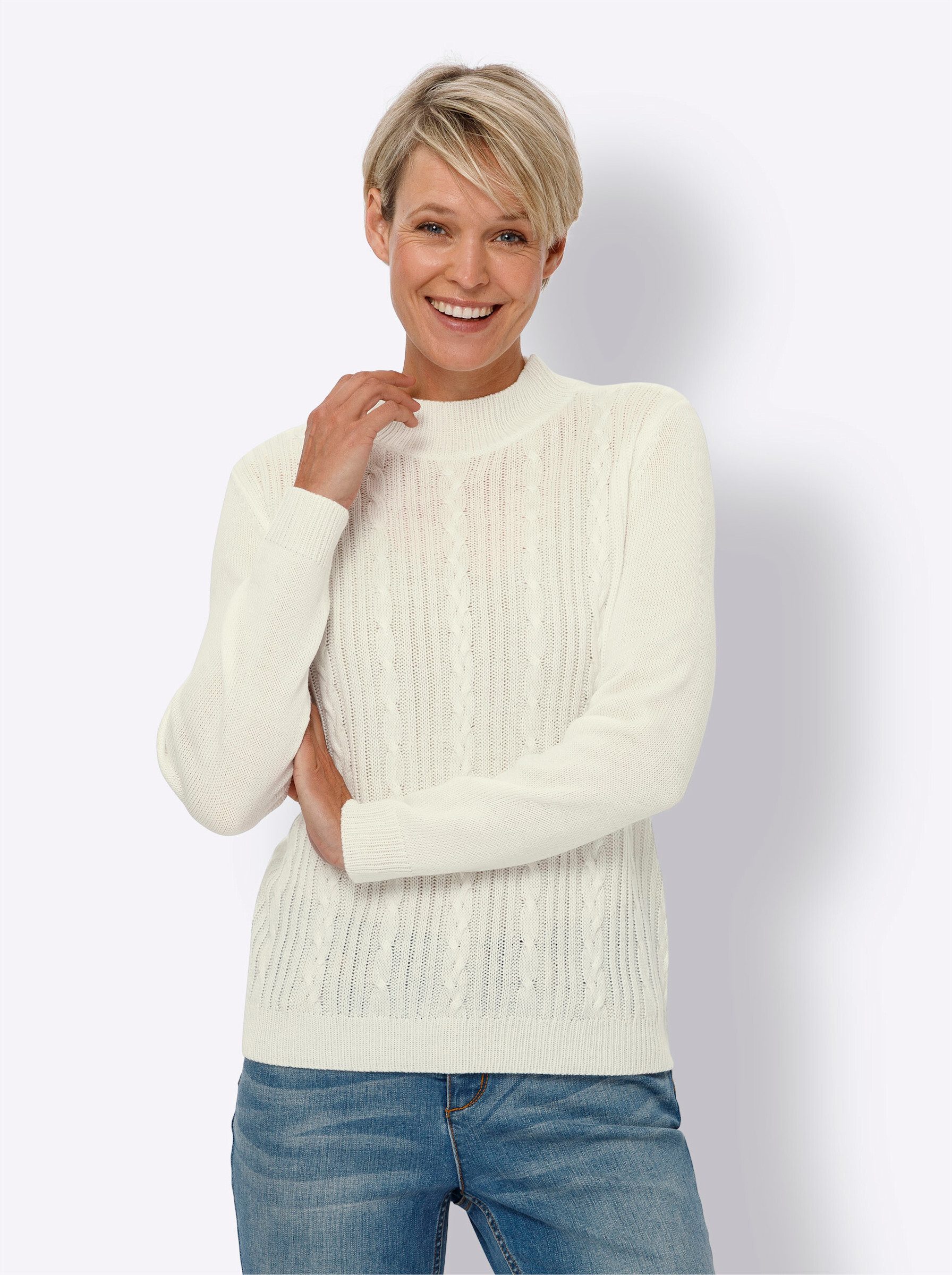 Strickpullover Langarm-Pullover