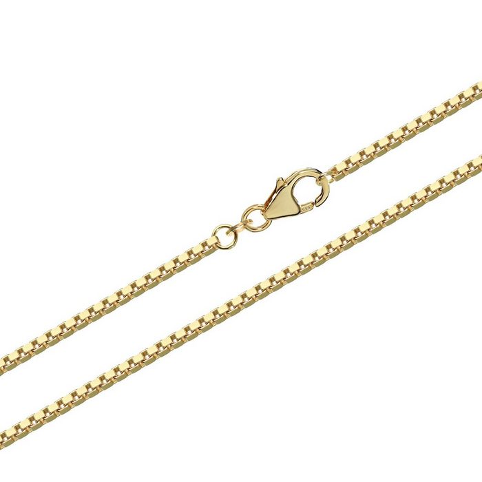 NKlaus Goldkette 40cm Venezia Echte 585 Gelbgold 14 Karat Veneziane Halskette füt Kettenanhänger