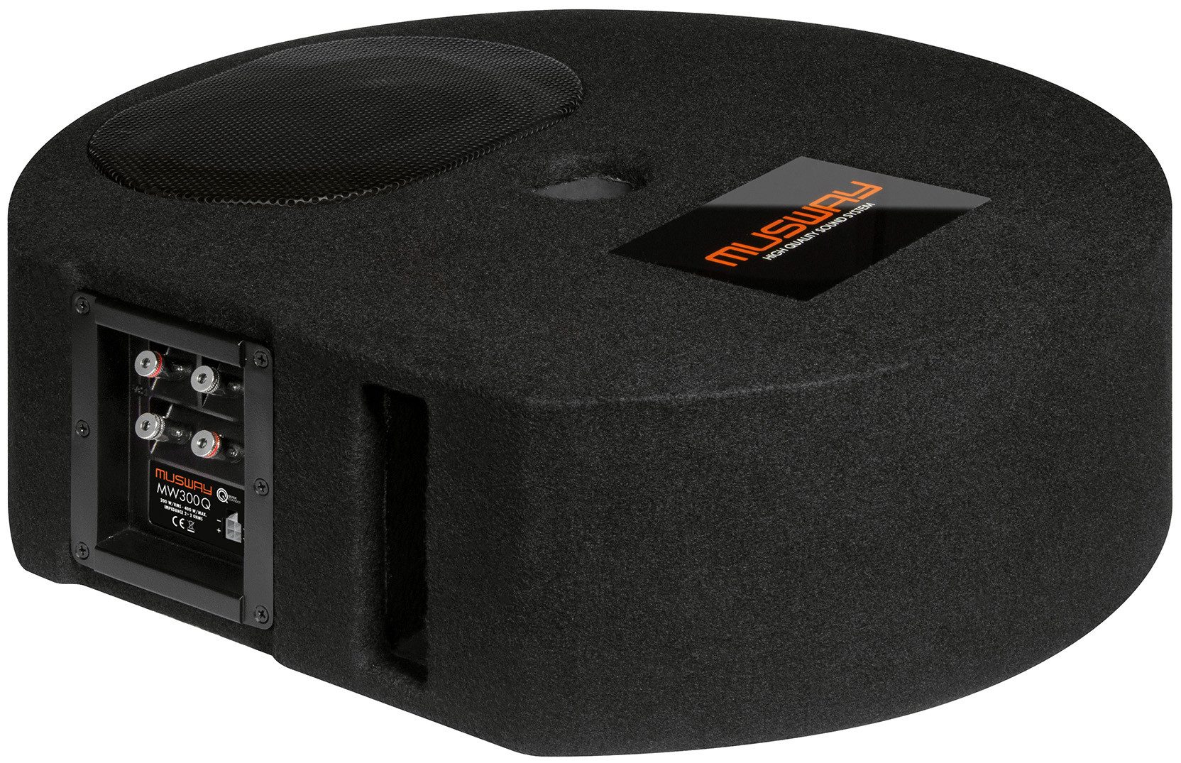 Musway MUSWAY Reserverad Bassreflex-Gehäusesub MW-300Q Автомобильный сабвуфер