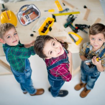 relaxdays Spielwerkzeugkoffer Werkzeugkoffer für Kinder