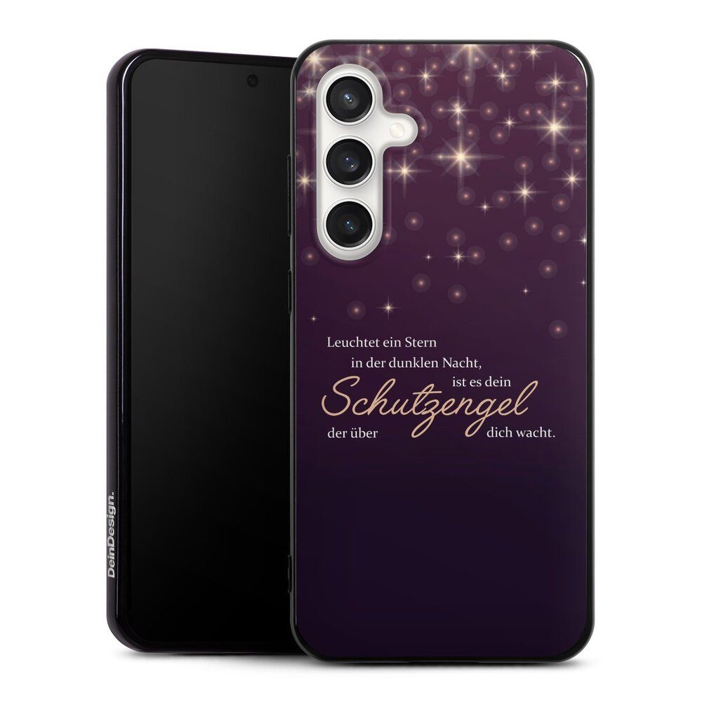 DeinDesign Handyhülle Schutzengel Sprüche Spruch Schutzengel, Samsung Galaxy S24 FE 5G Silikon Hülle Bumper Case Handy Schutzhülle