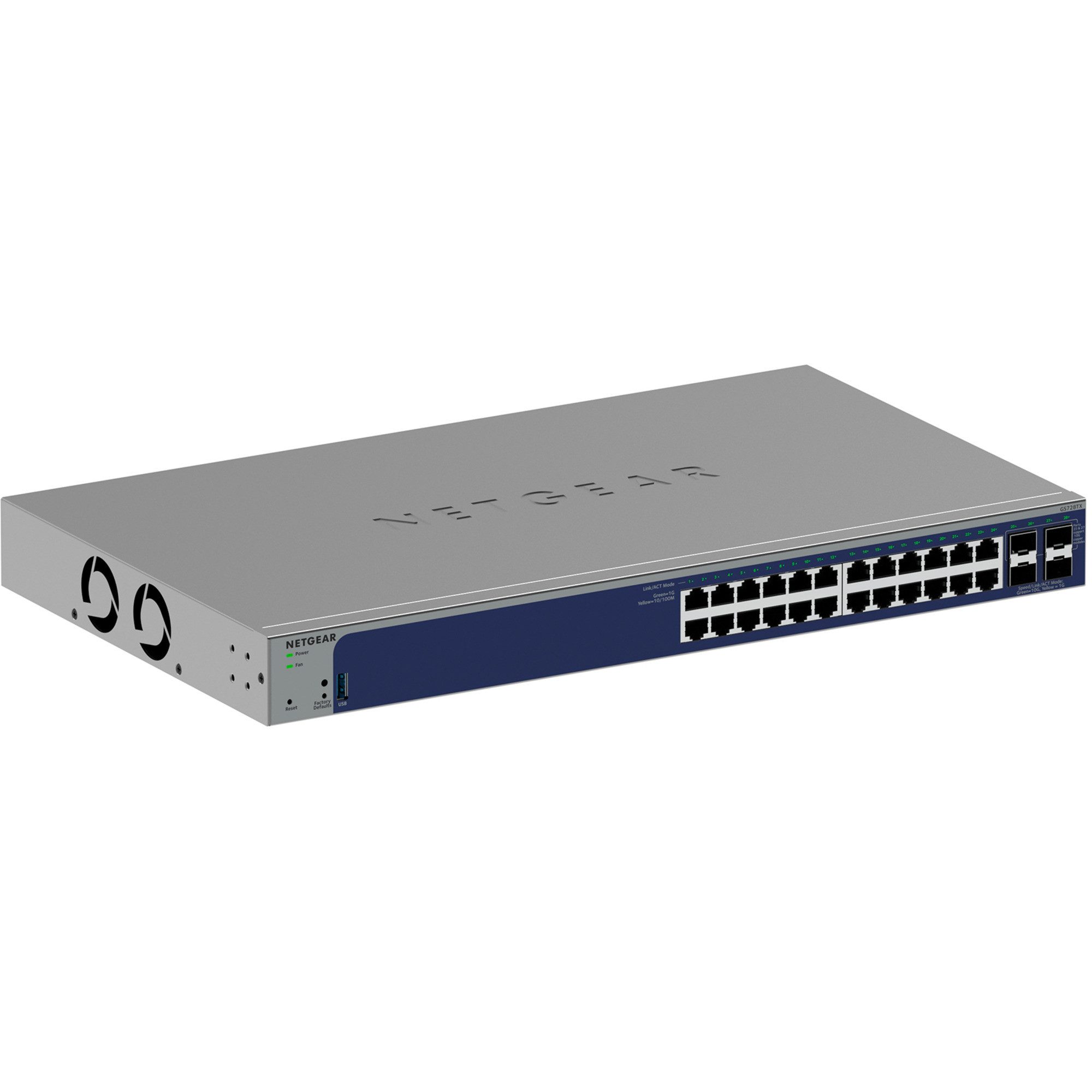 NETGEAR Netgear 24-Port Gigabit Smart Switch GS728TX, Netzwerk-Switch