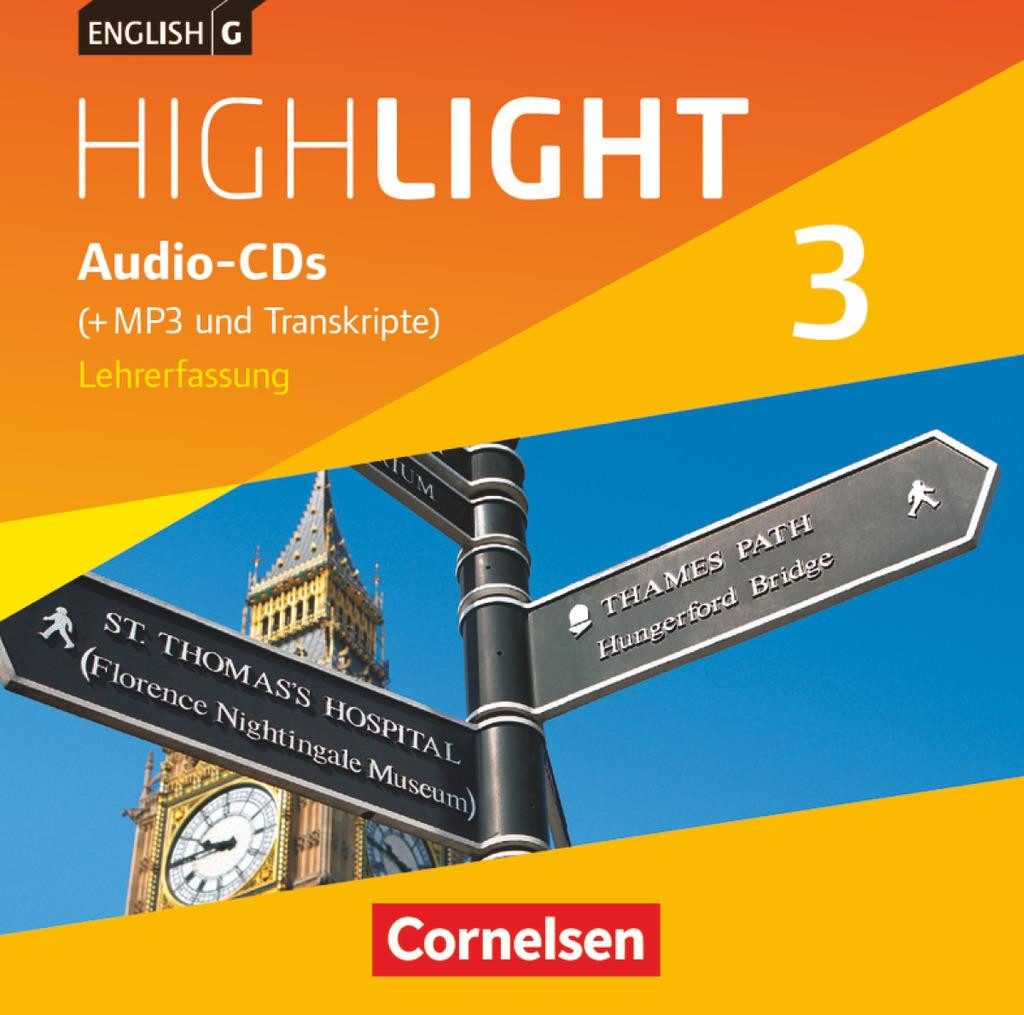 Hörspiel-CD English G Highlight - Hauptschule - Band 3: 7. Schuljahr