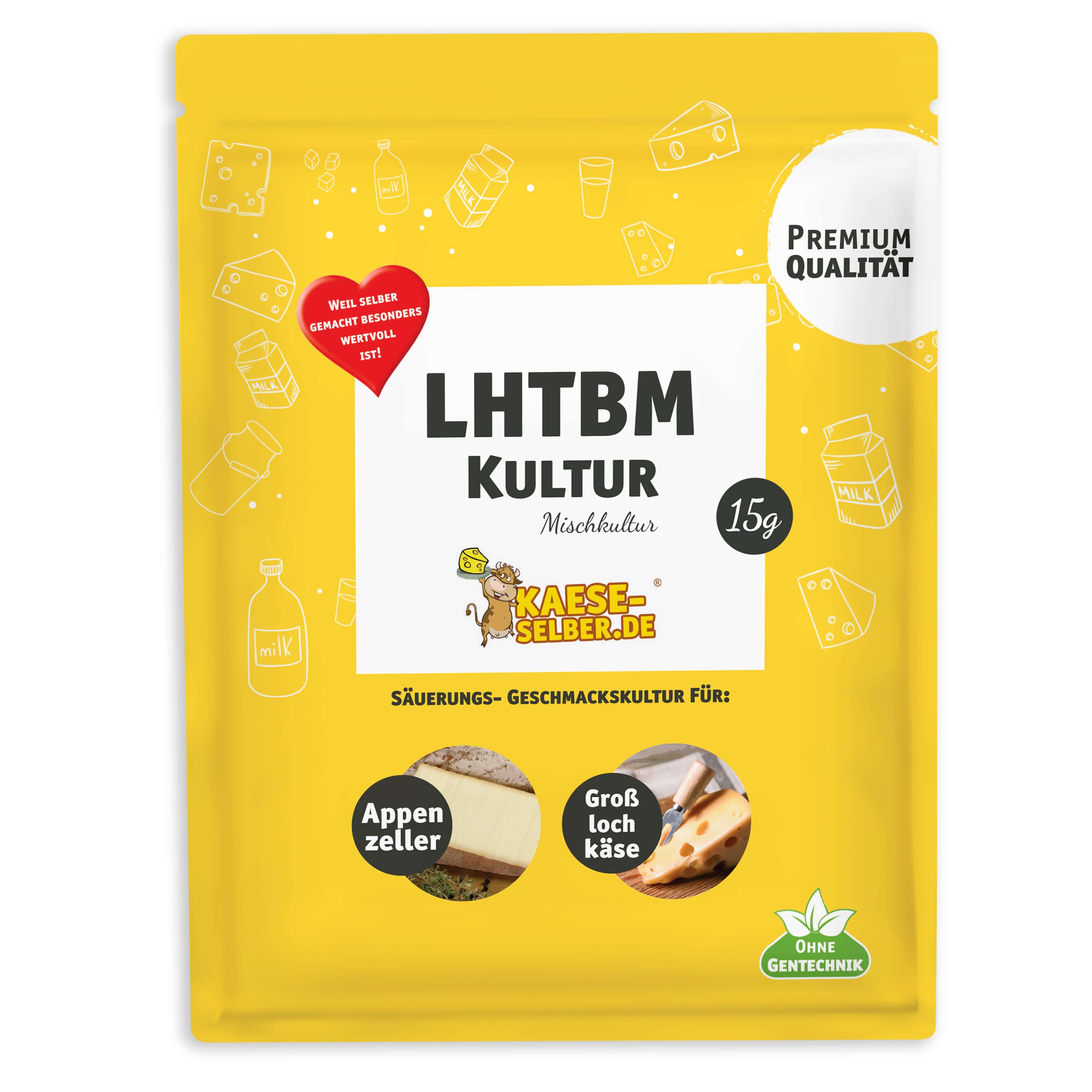 KAESE-SELBER.DE Lebensmittelkulturen kaese-selber.de LHTBM Mischkultur - Typ Appenzeller und Grosslochkäse