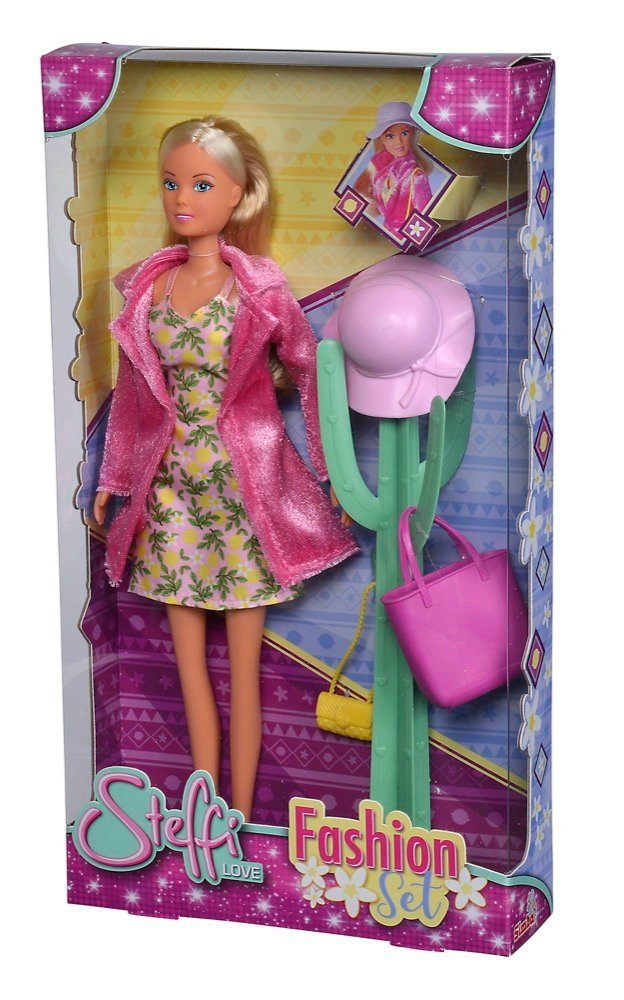 Anziehpuppe Love Fashion Set Kleid Mantel Hut Handtasche Kleiderständer 105733604
