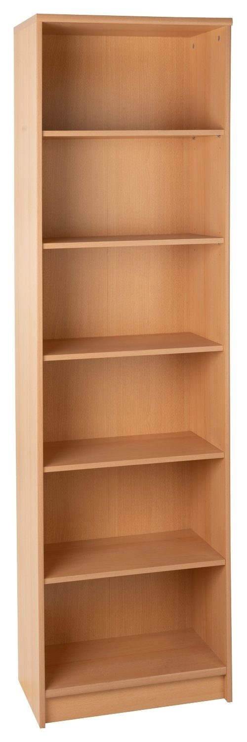 Regal Bücherregal OPTIMUS, B 54 cm, H 198 cm, 1-tlg., Buchedekor Braun, für günstig online kaufen