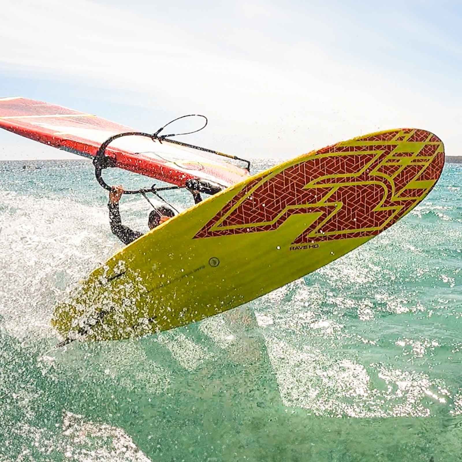 F2 Windsurfboard F2 Windsurfboard Rave HD 80 l Gelb/Rot 2024/25, Surfbrett