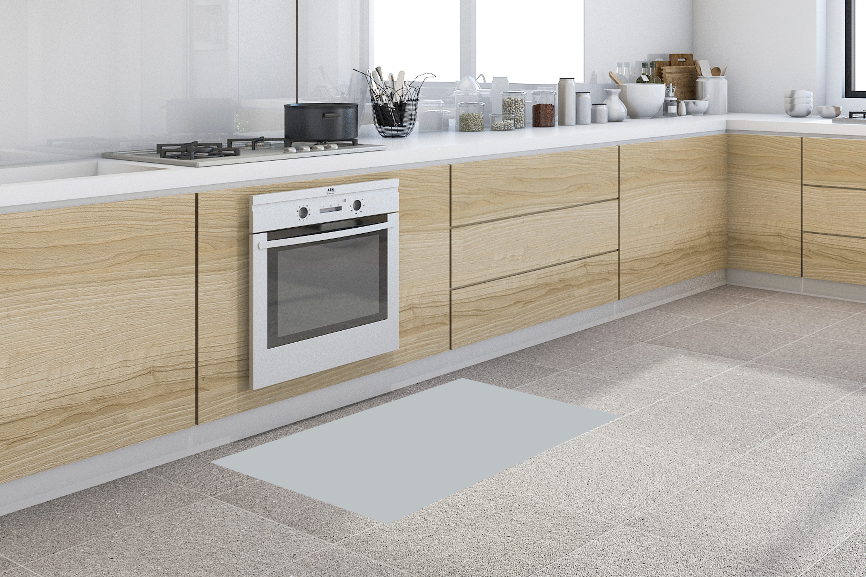 MuchoWow Küchenläufer Interieur - Grau - günstig online kaufen