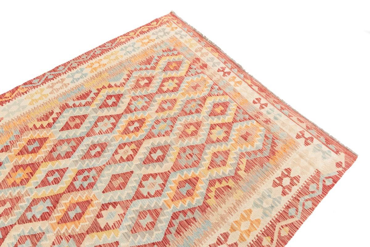 Orientteppich Kelim Afghan rechteckig, 211x287 Handgewebter Nain 3 mm Trading, Höhe: Orientteppich